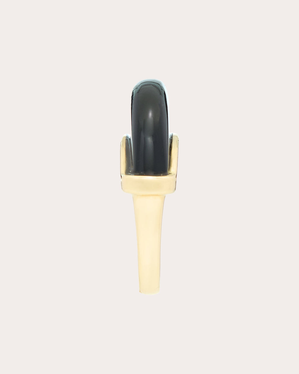 Mini Luna 18K Gold Onyx Luna Ring