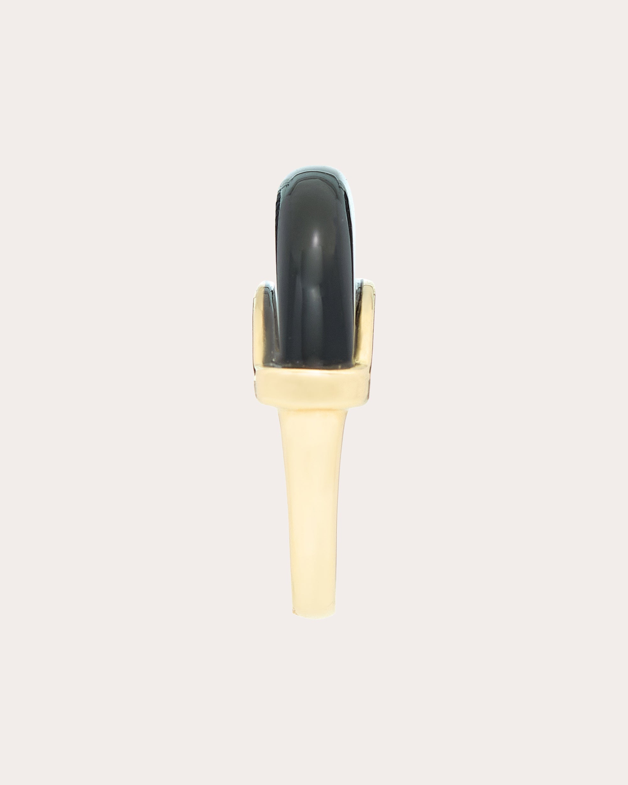 Mini Luna 18K Gold Onyx Luna Ring