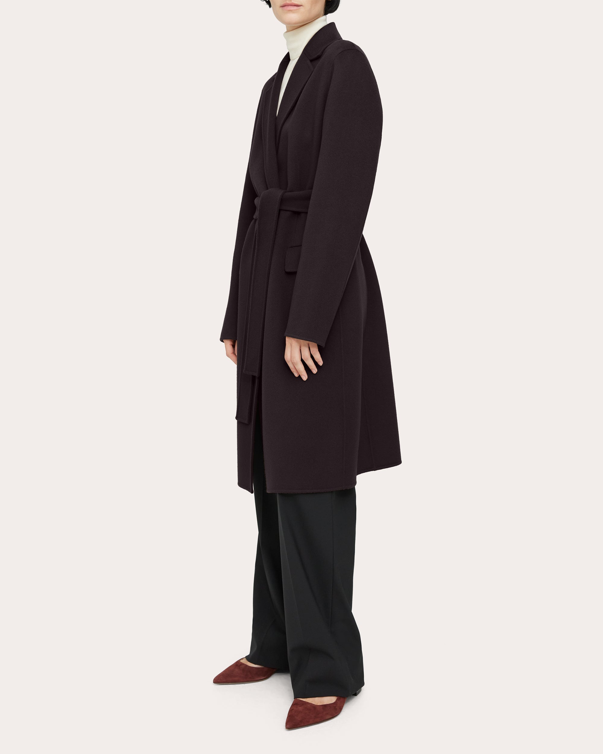 Belted Wool-Cashmere Blend Coat
