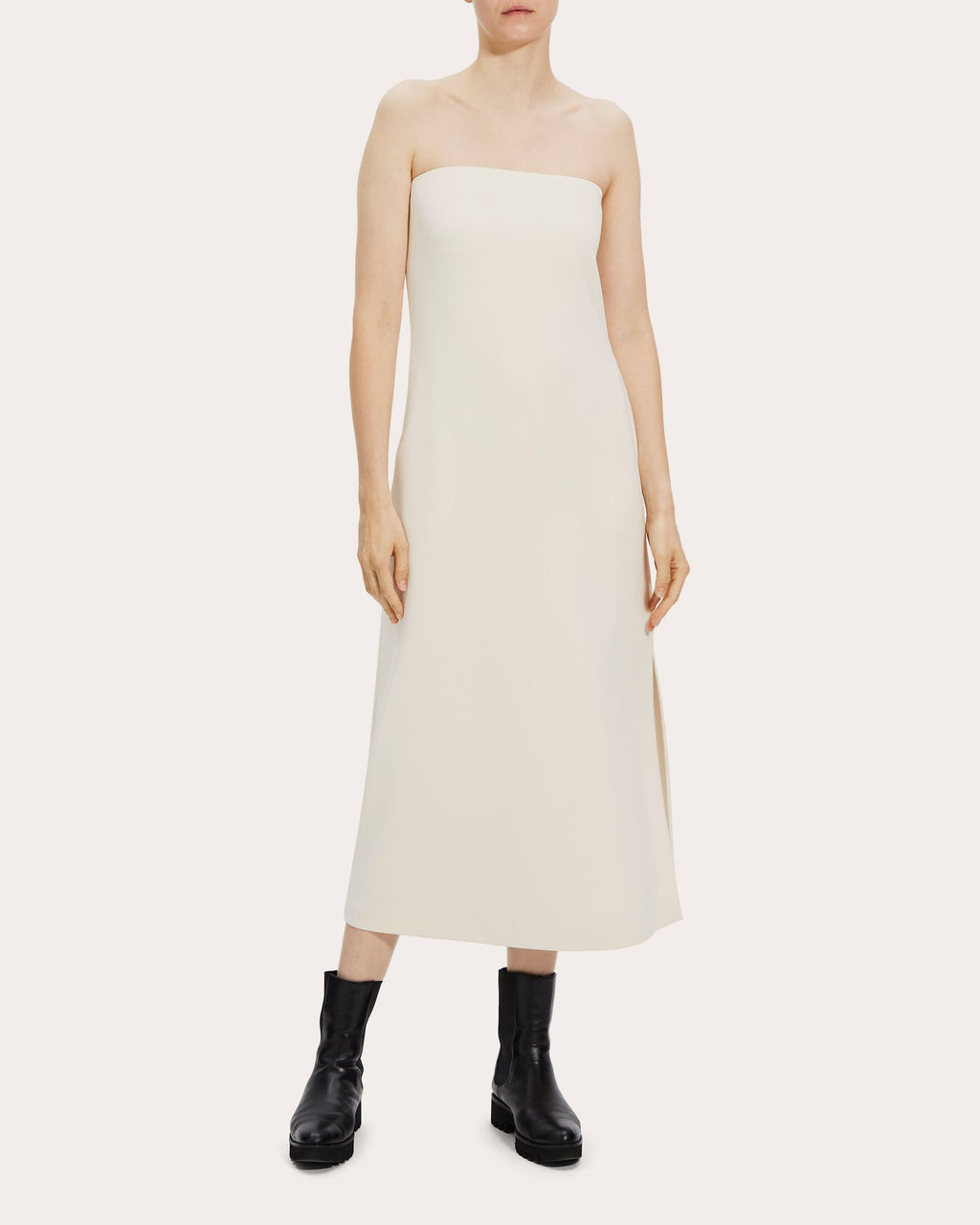 Classic Crepe Midi Dress