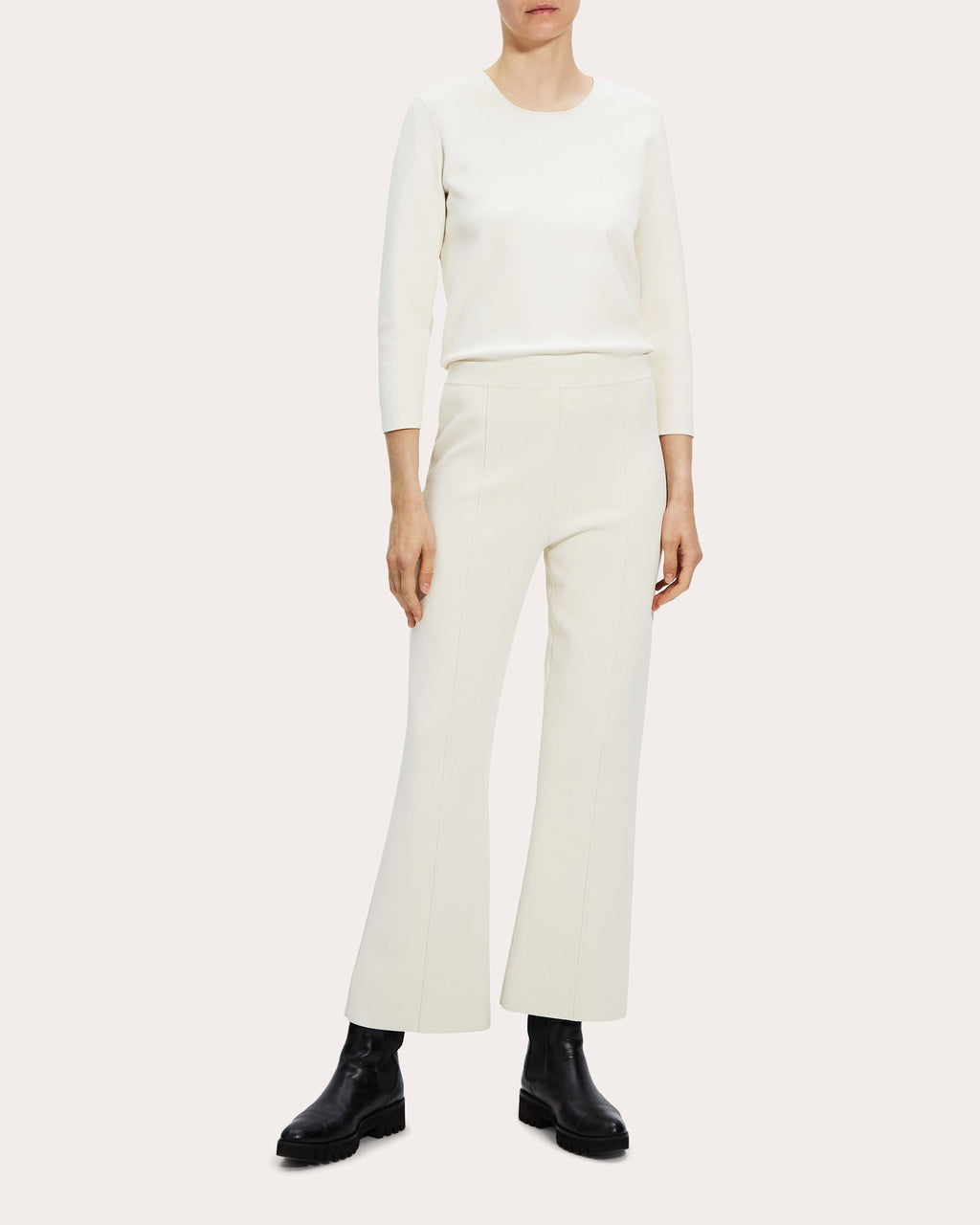 Compact Crepe Flare Pant