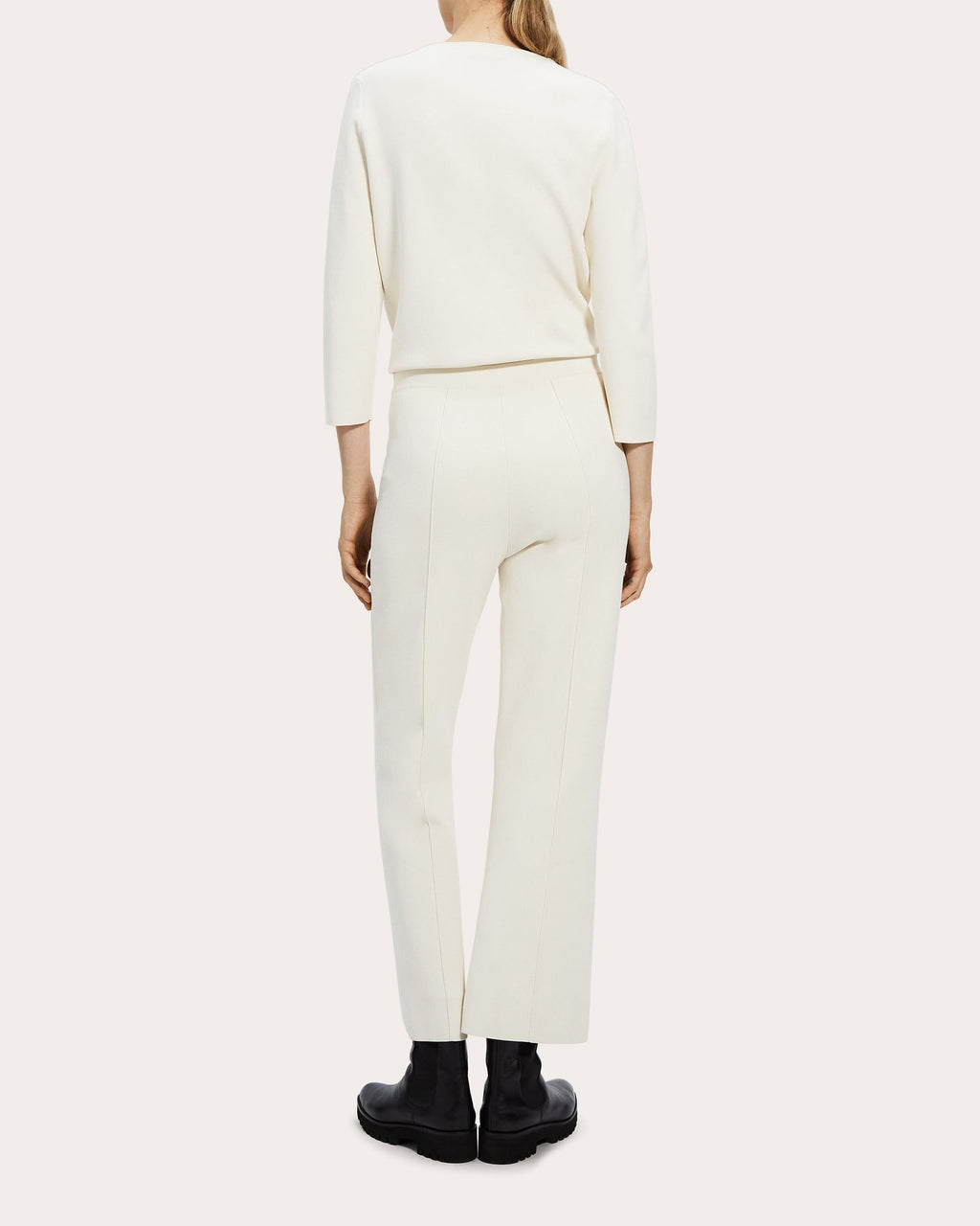 Compact Crepe Flare Pant