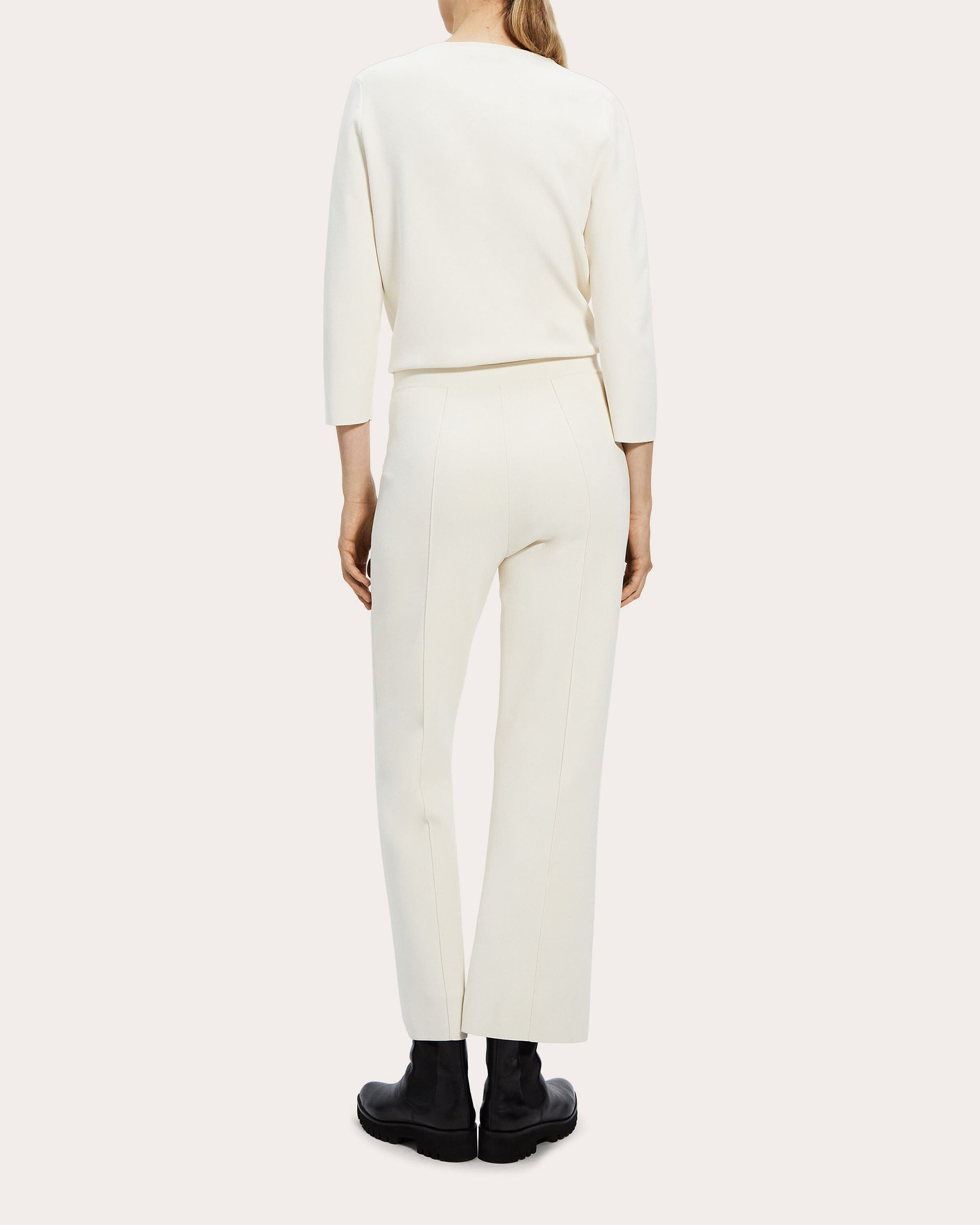 Compact Crepe Flare Pant