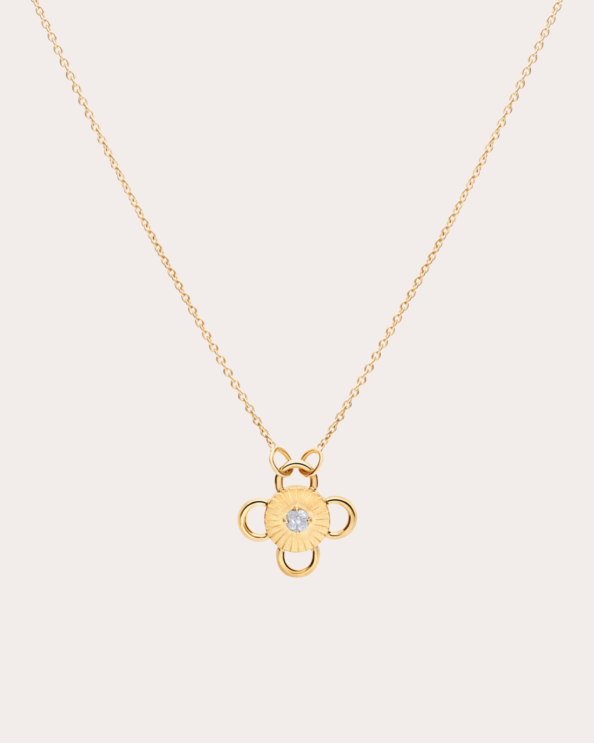 Baby Bolt 18K Gold Diamond Pendant Necklace