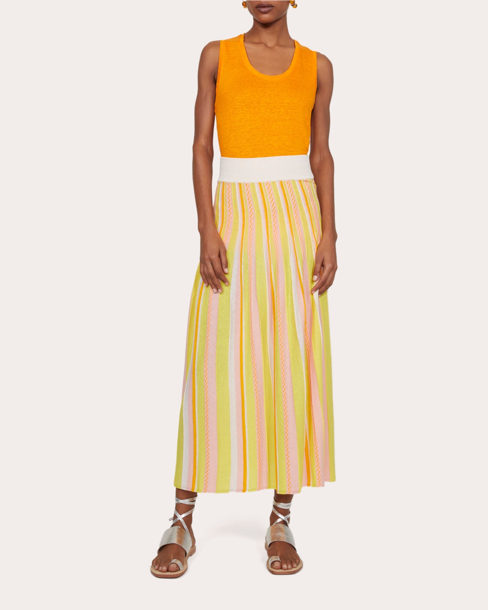 Marika Stripe Skirt