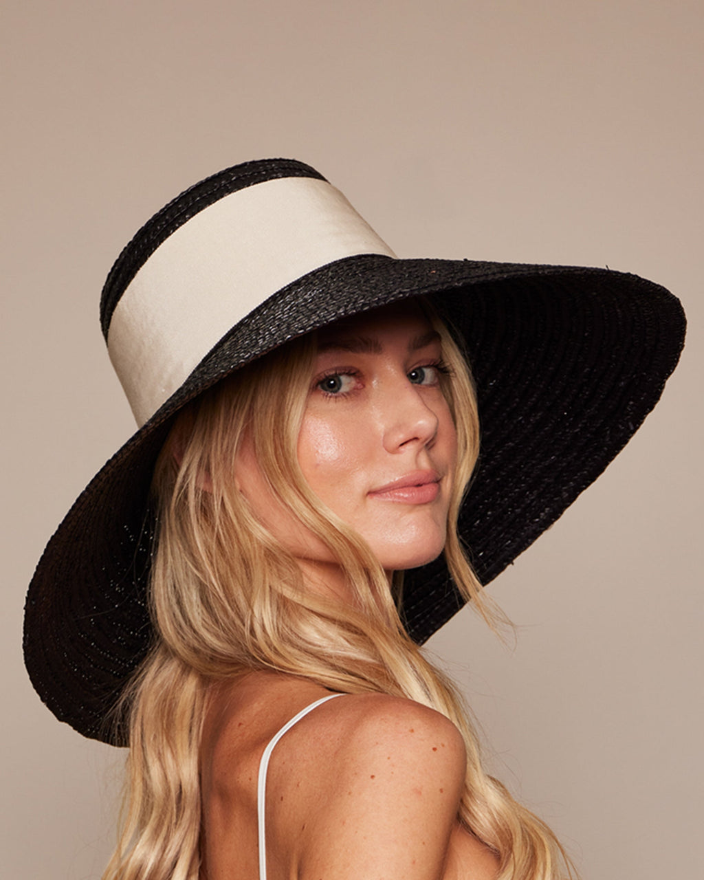 Mirabel Lacquered Straw Sun Hat