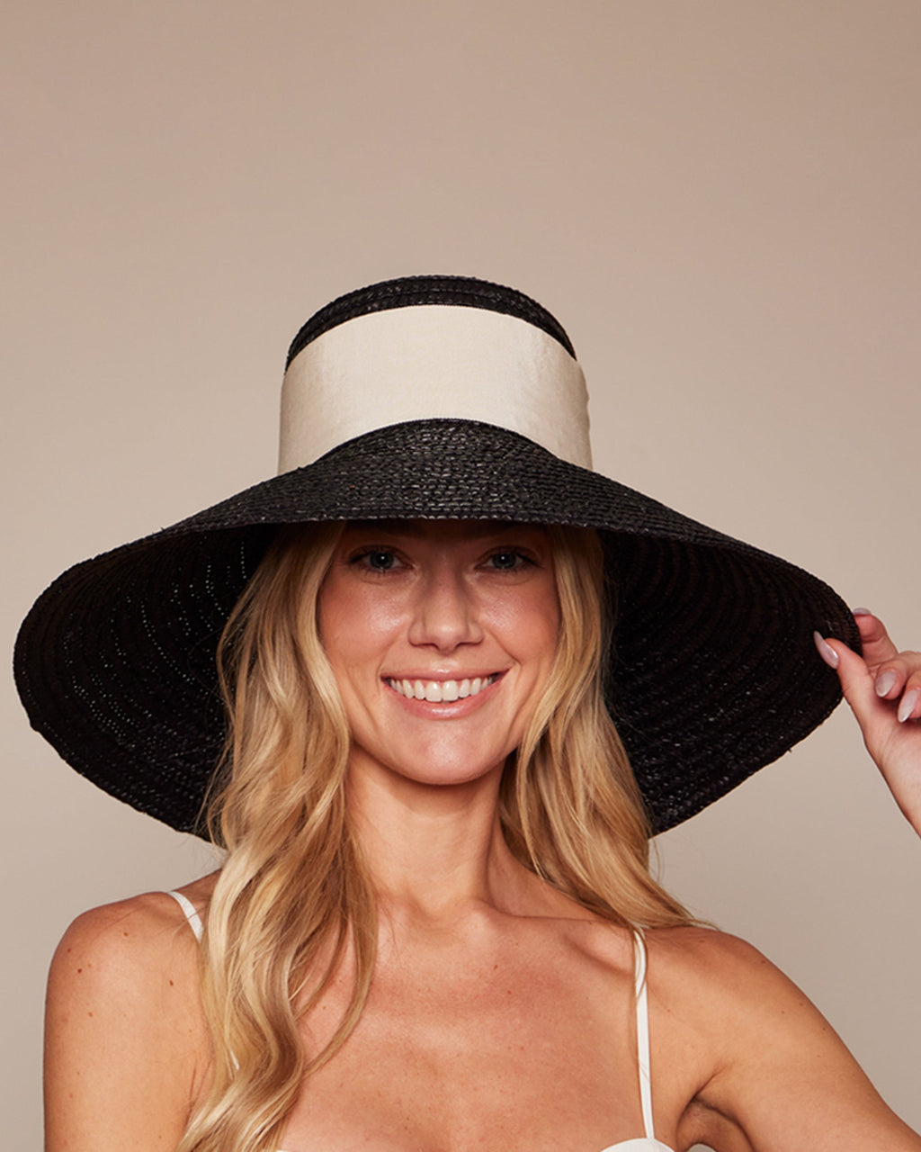 Mirabel Lacquered Straw Sun Hat