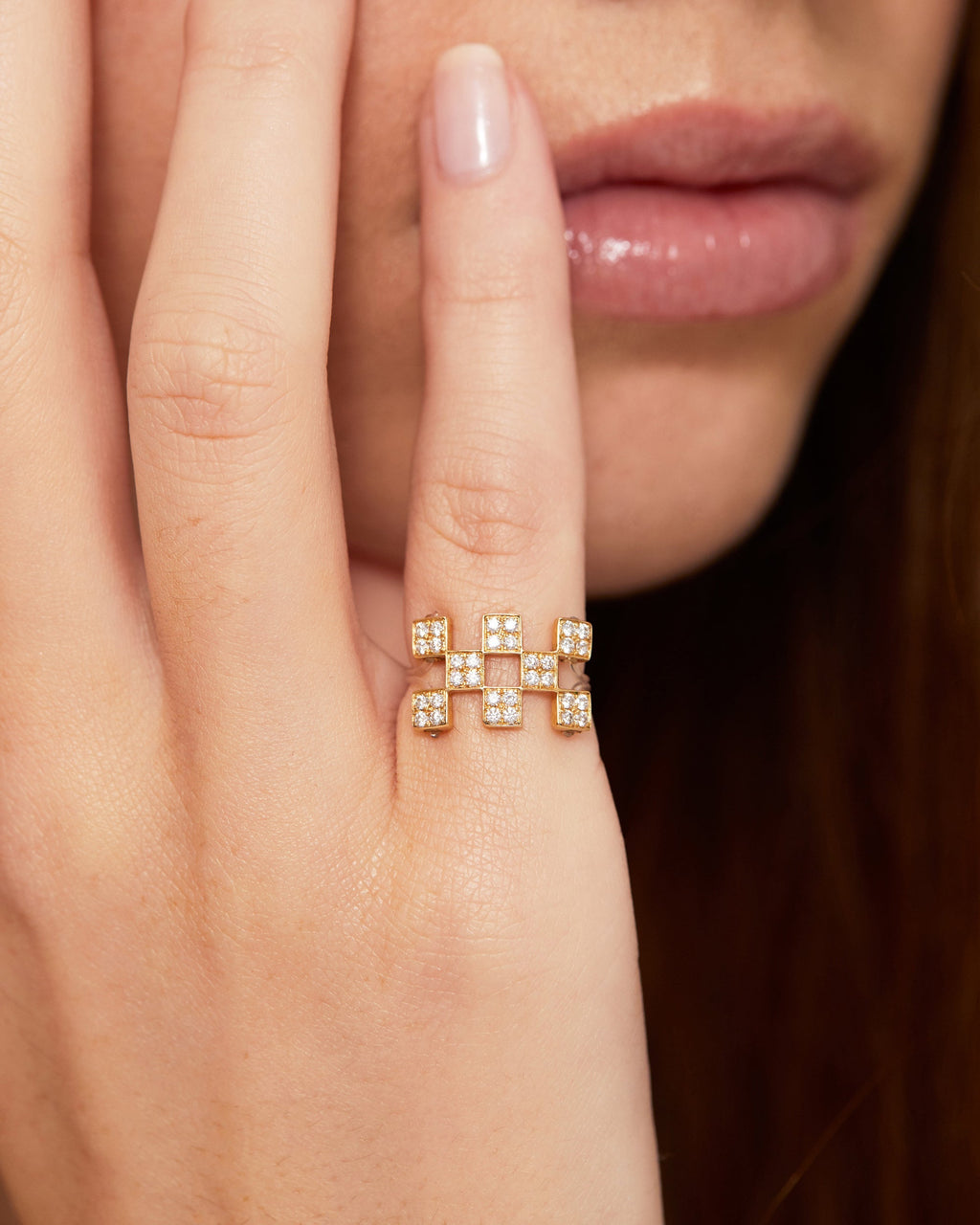 Illusion 18K Gold and Lab-Grown Diamond Ring