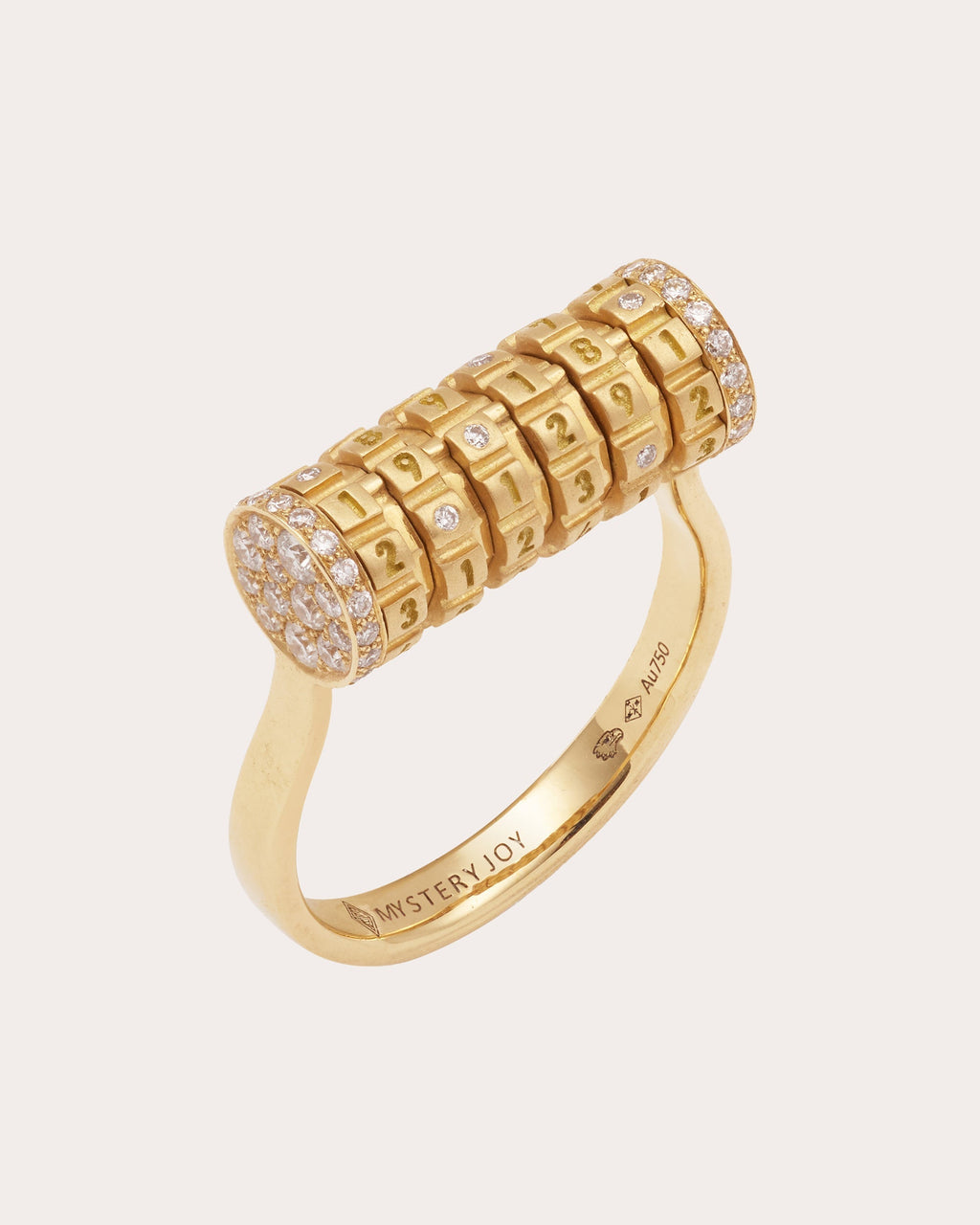 Secret 18K Gold and Lab-Grown Diamond Ring