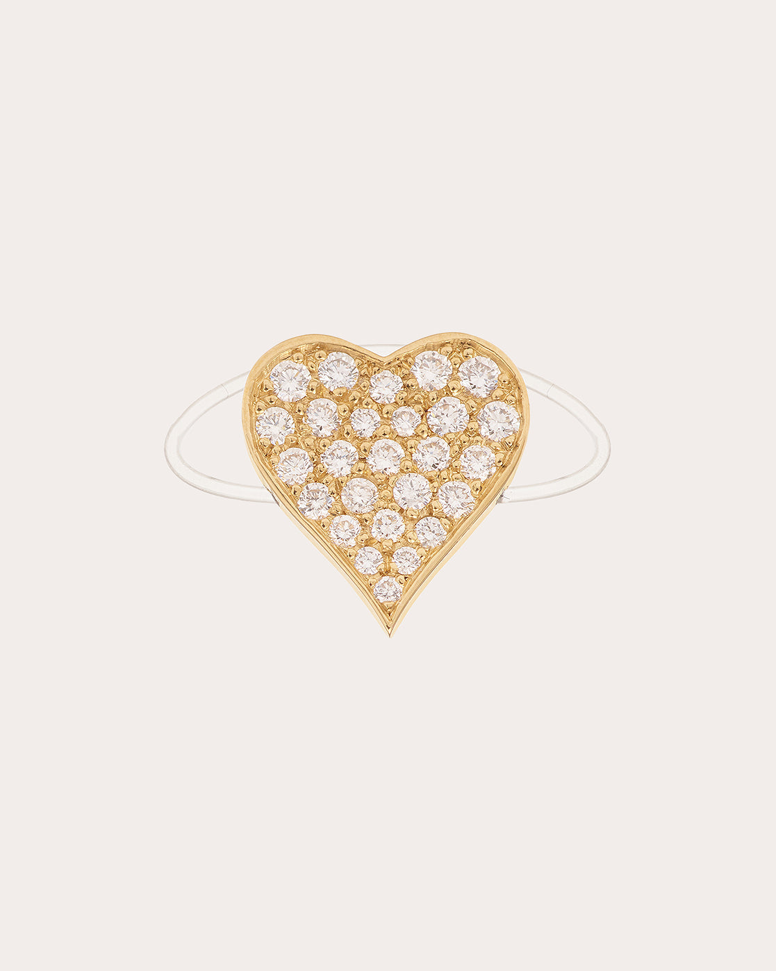 Large Âme 18K Gold and Lab-Grown Diamond Ring
