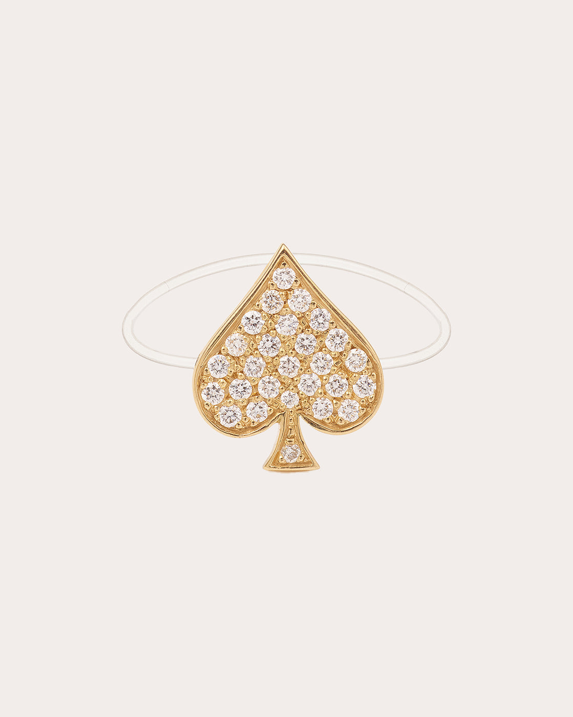 Large Justice 18K Gold and Lab-Grown Diamond Ring