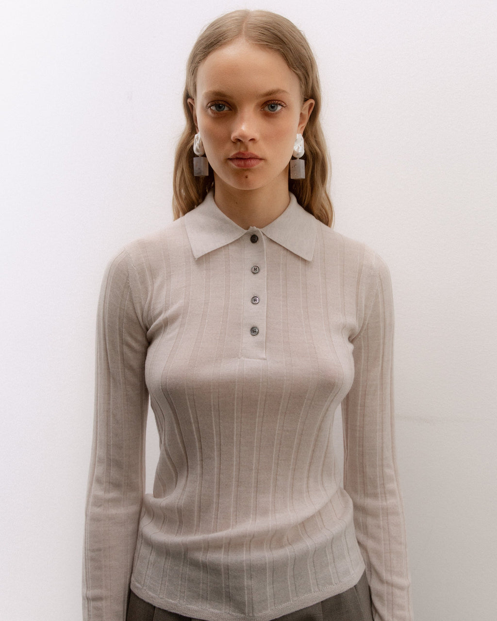 Kini Merino Ribbed Polo