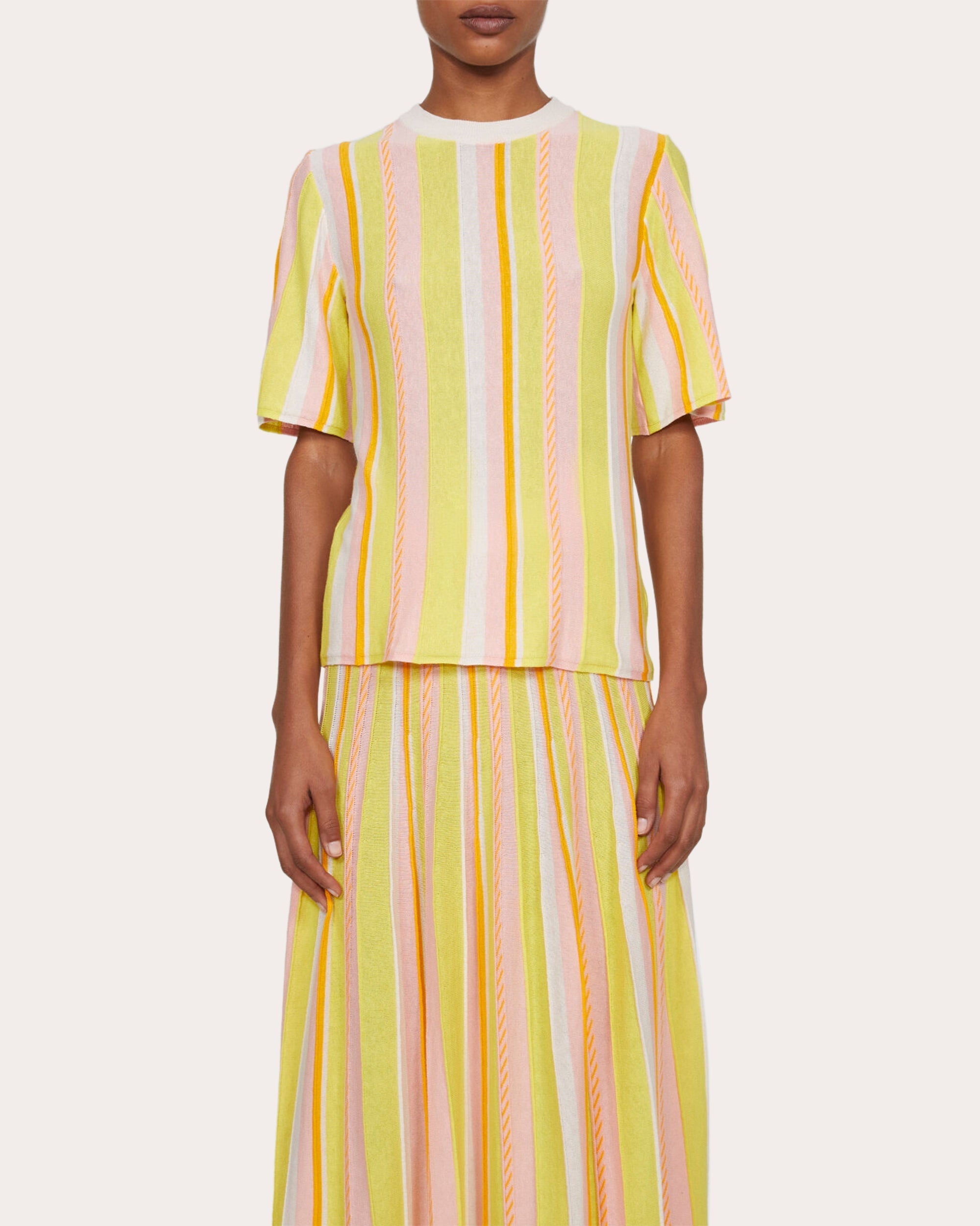 Modulo Stripe Knit Top