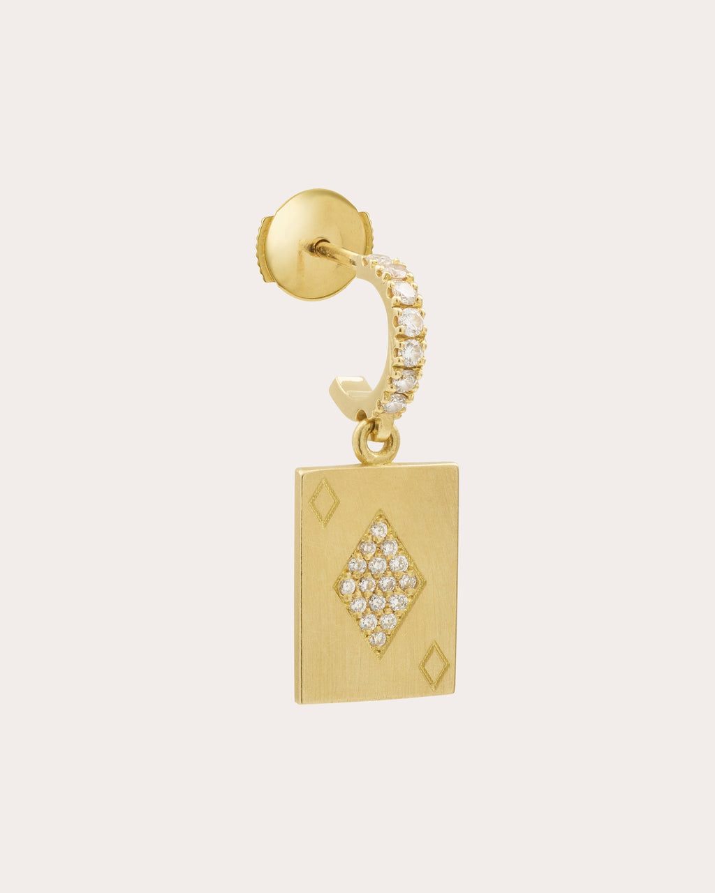 18k Gold Honneur Charms Mono Earring
