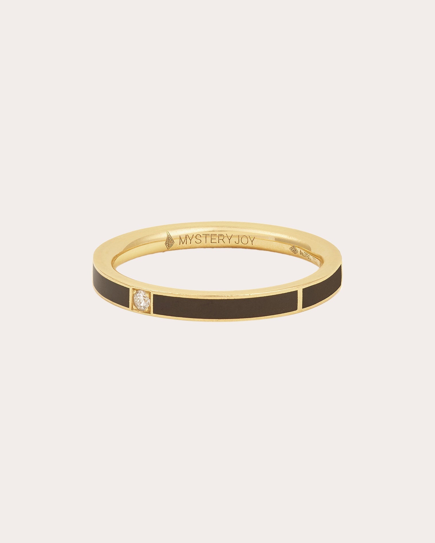 Songe 18K Gold Lacquer and Lab-Grown Diamond Ring