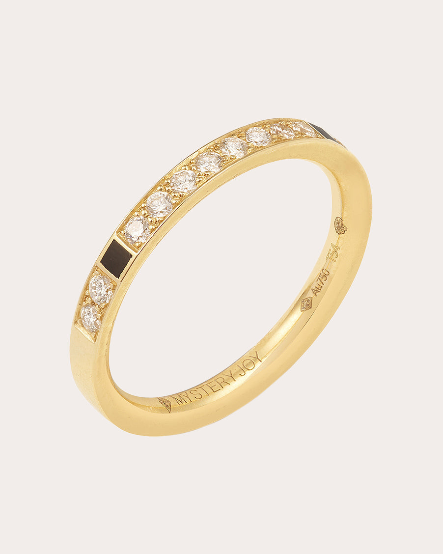 Onirique 18K Gold Lacquer and Lab-Grown Diamond Ring