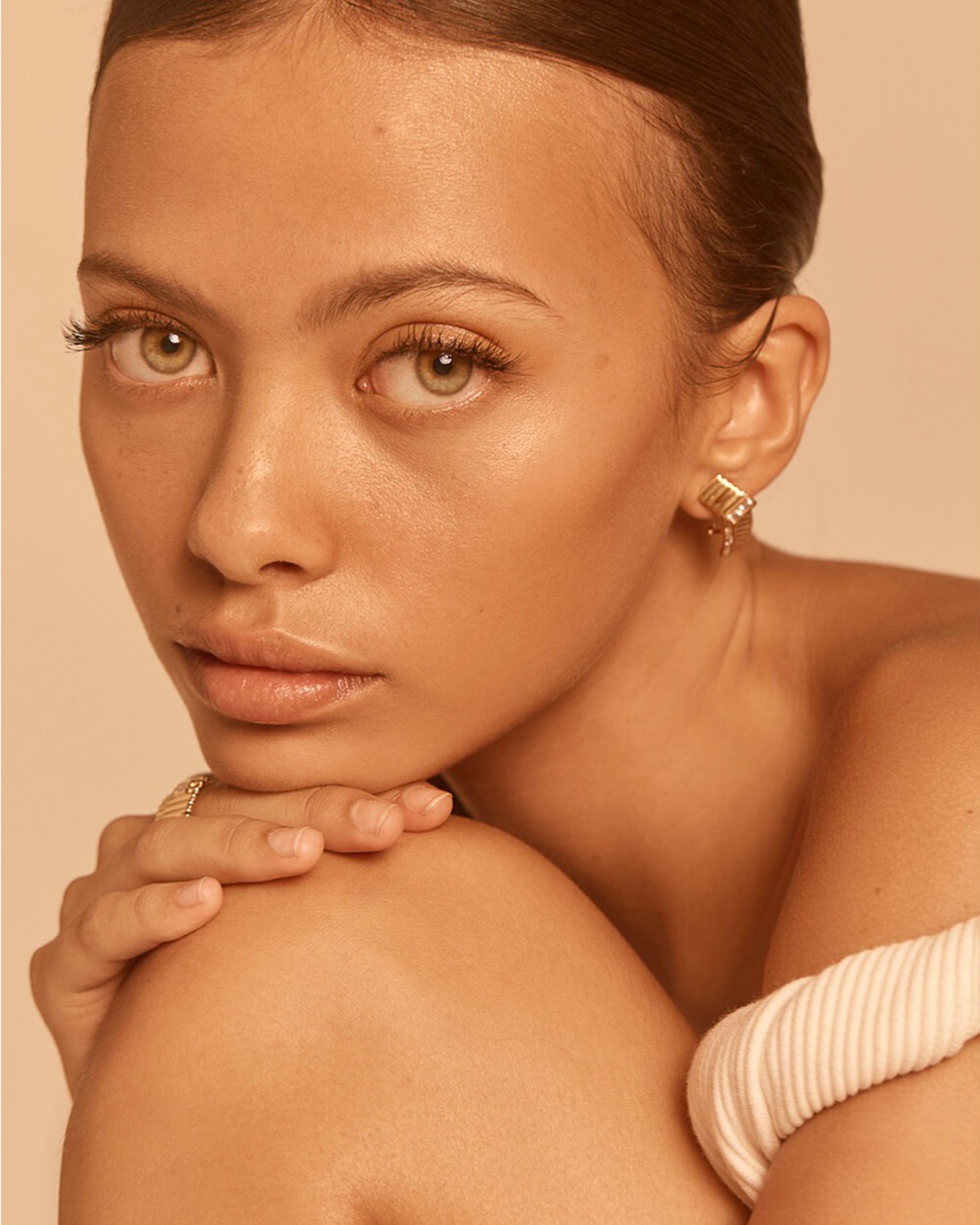 Midnight Adagio 18K Gold Diamond Earrings