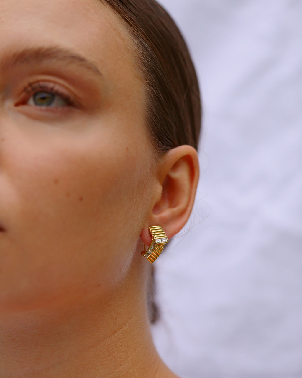 Midnight Adagio 18K Gold Diamond Earrings