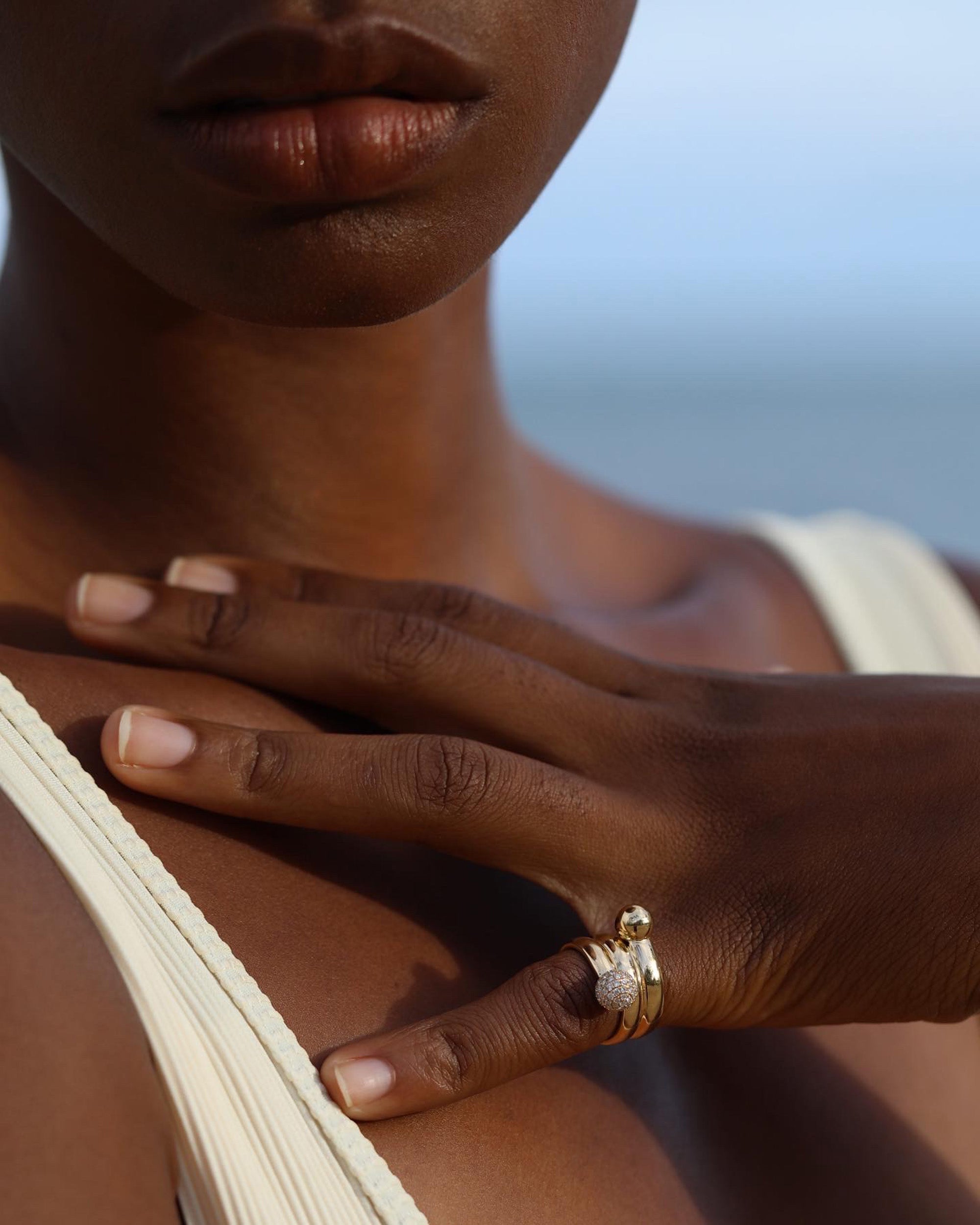 Selene 18K Gold Diamond Ring