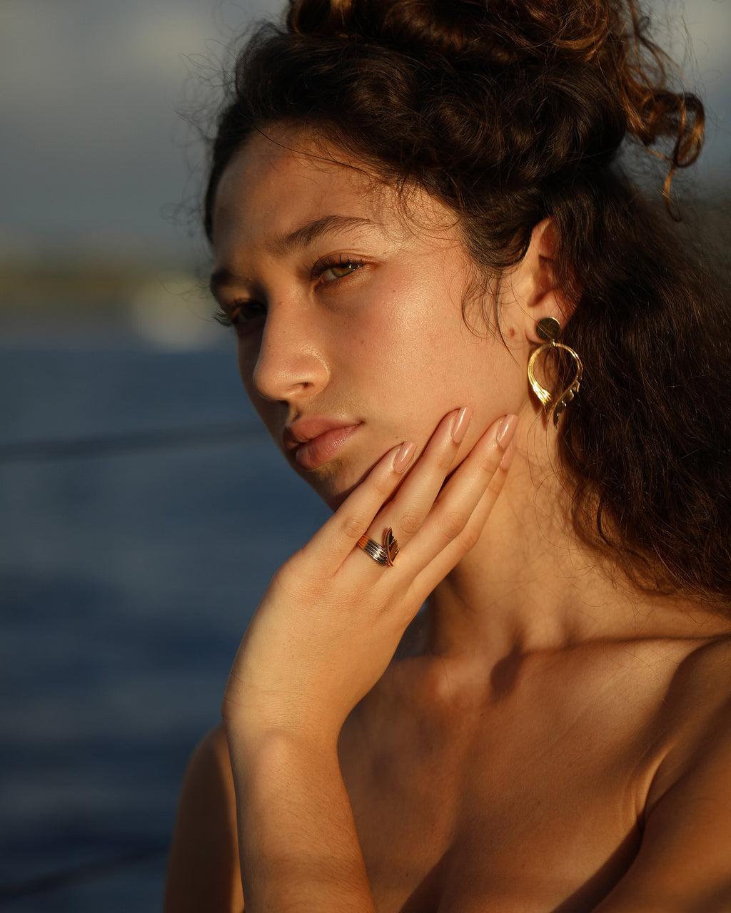 Tulum 18K Gold Earrings