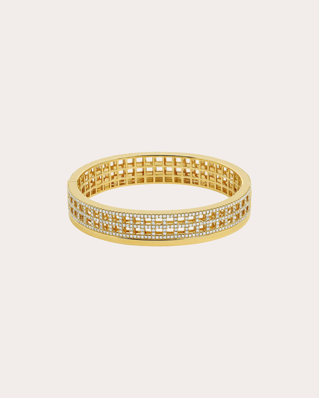 Meridian 18K Gold Diamond Bangle