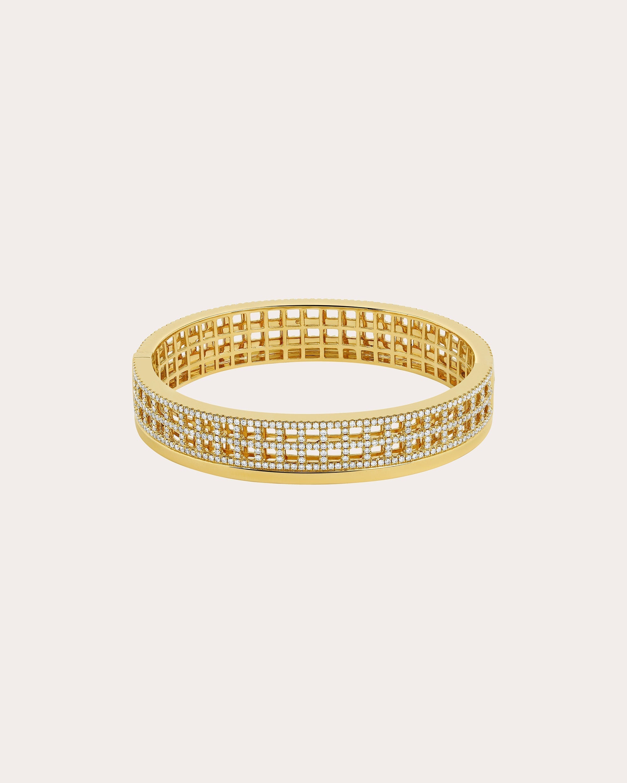 Meridian 18K Gold Diamond Bangle
