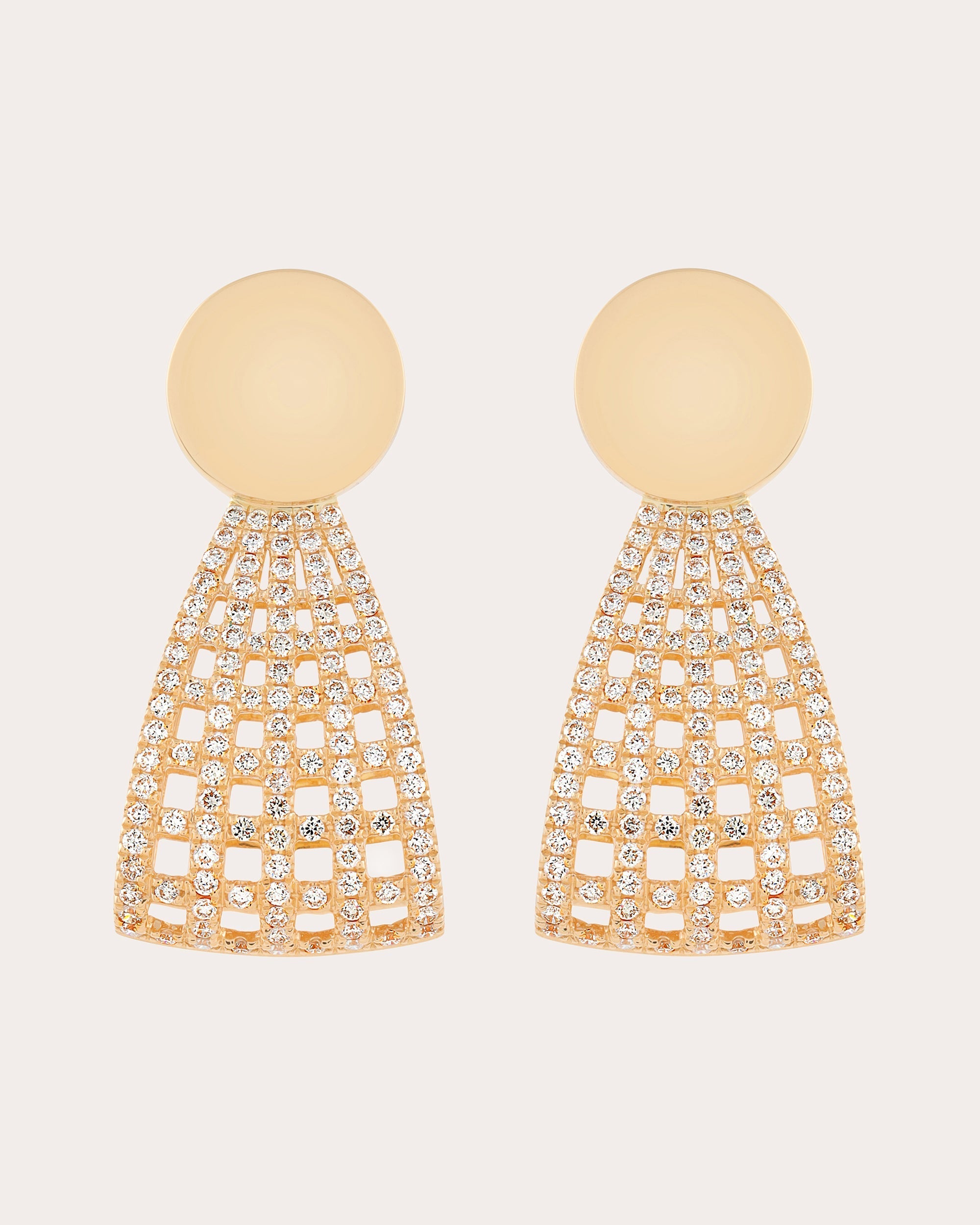 Meridian 18K Gold Diamond Earrings