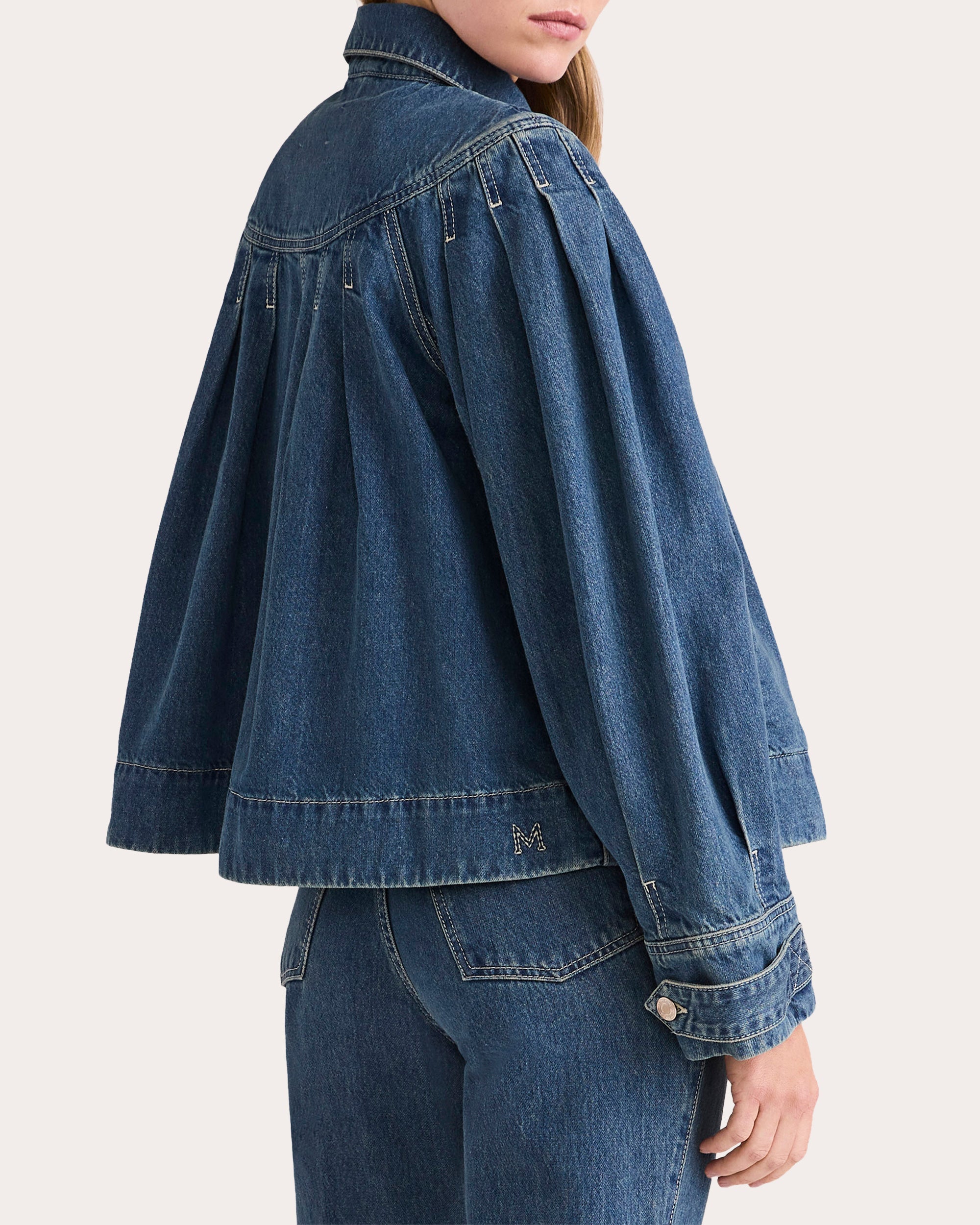 Easton Pleated Denim Jacket