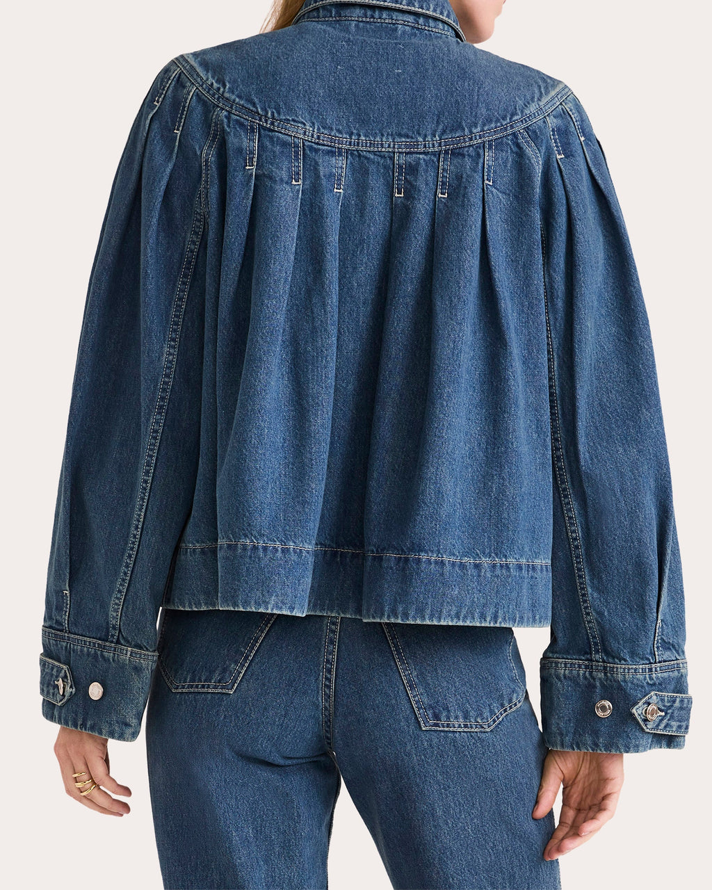Easton Pleated Denim Jacket