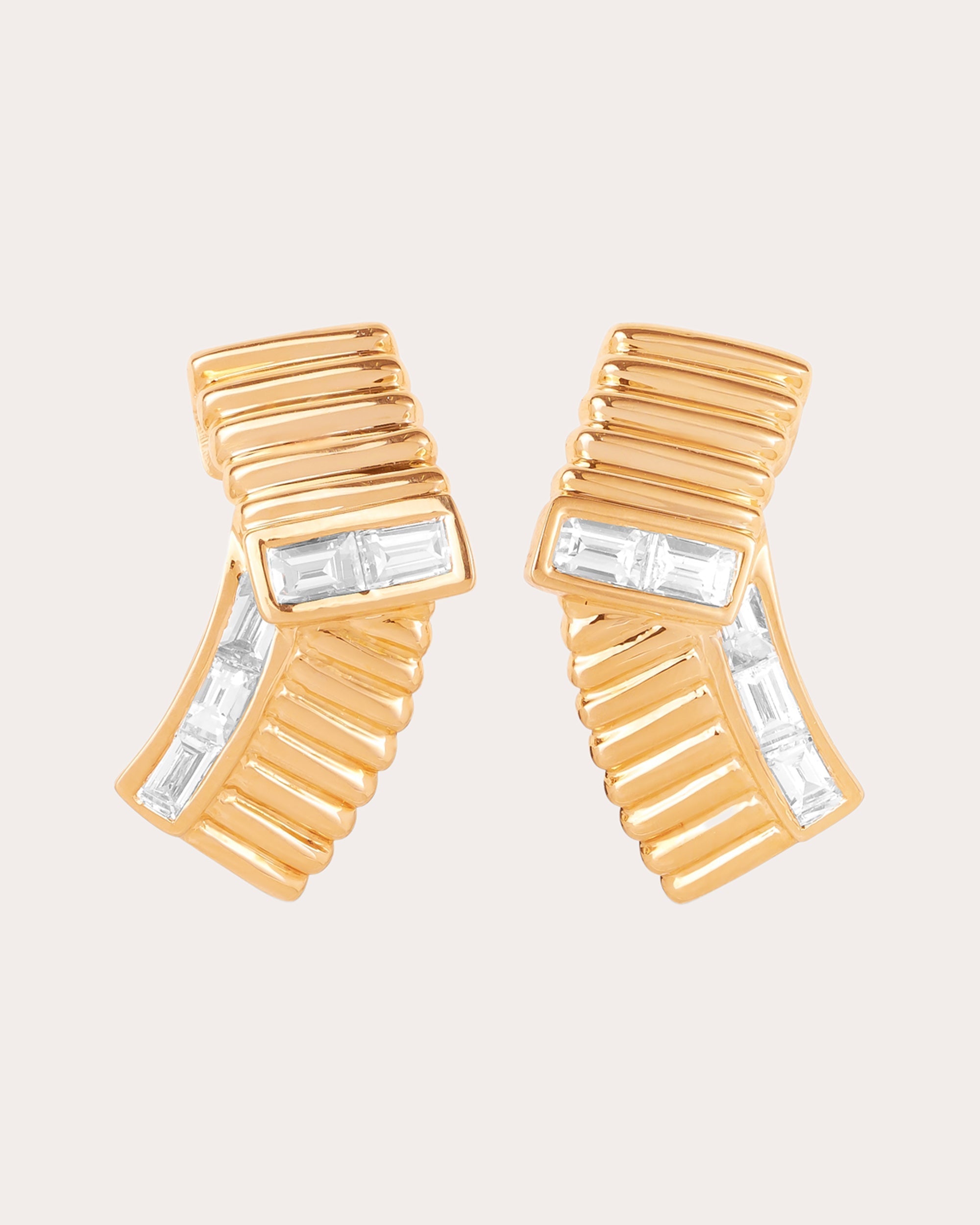 Midnight Adagio 18K Gold Diamond Earrings