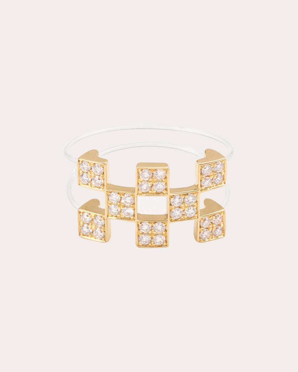 Illusion 18K Gold and Lab-Grown Diamond Ring