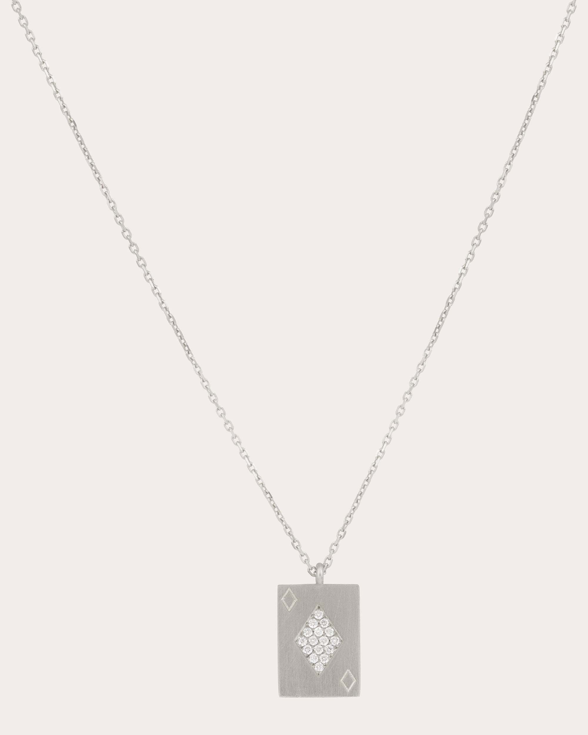 18k White Gold Honneur Charms Pendant Necklace