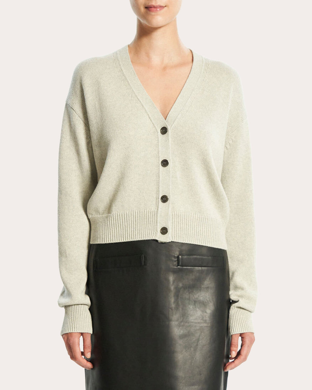 Cotton-Cashmere V-Neck Cardigan