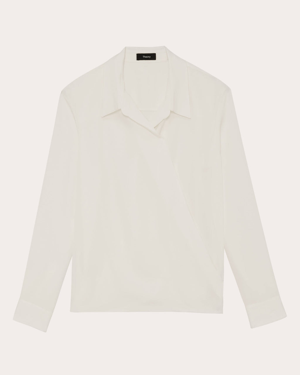 Draped Silk-Georgette Blouse