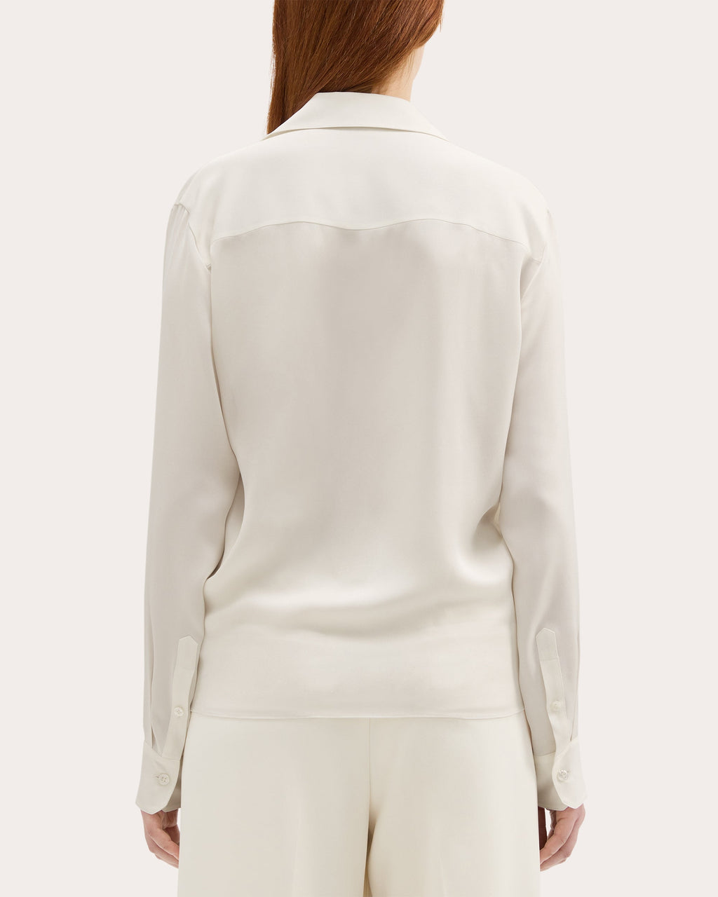 Draped Silk-Georgette Blouse