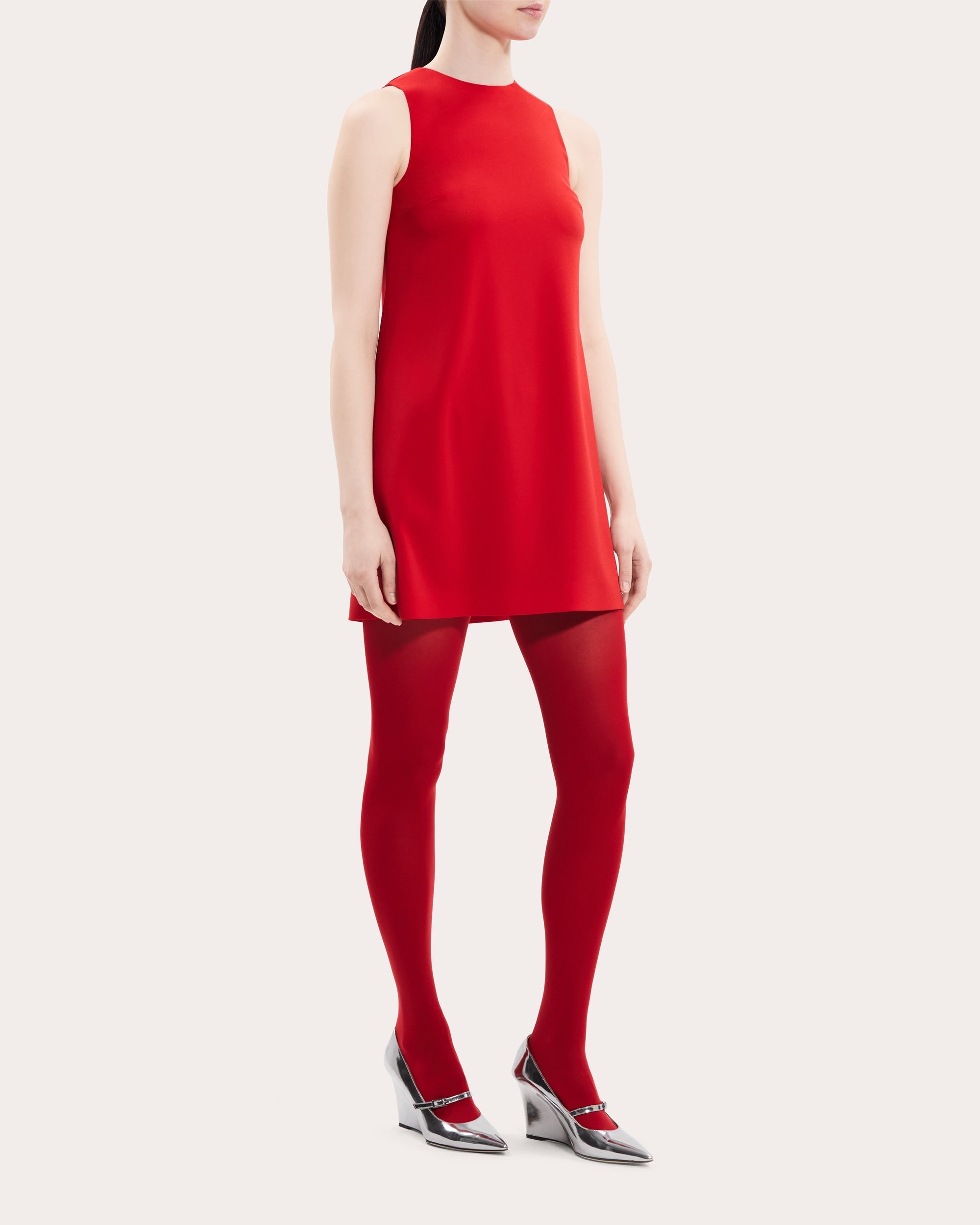 Sleeveless A-Line Shift Dress