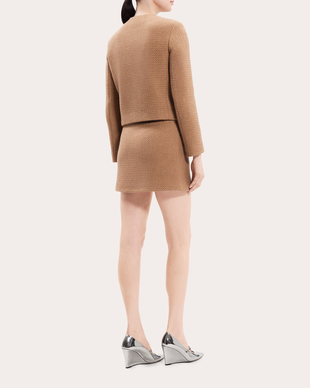 Tweed High-Waist Mini Skirt