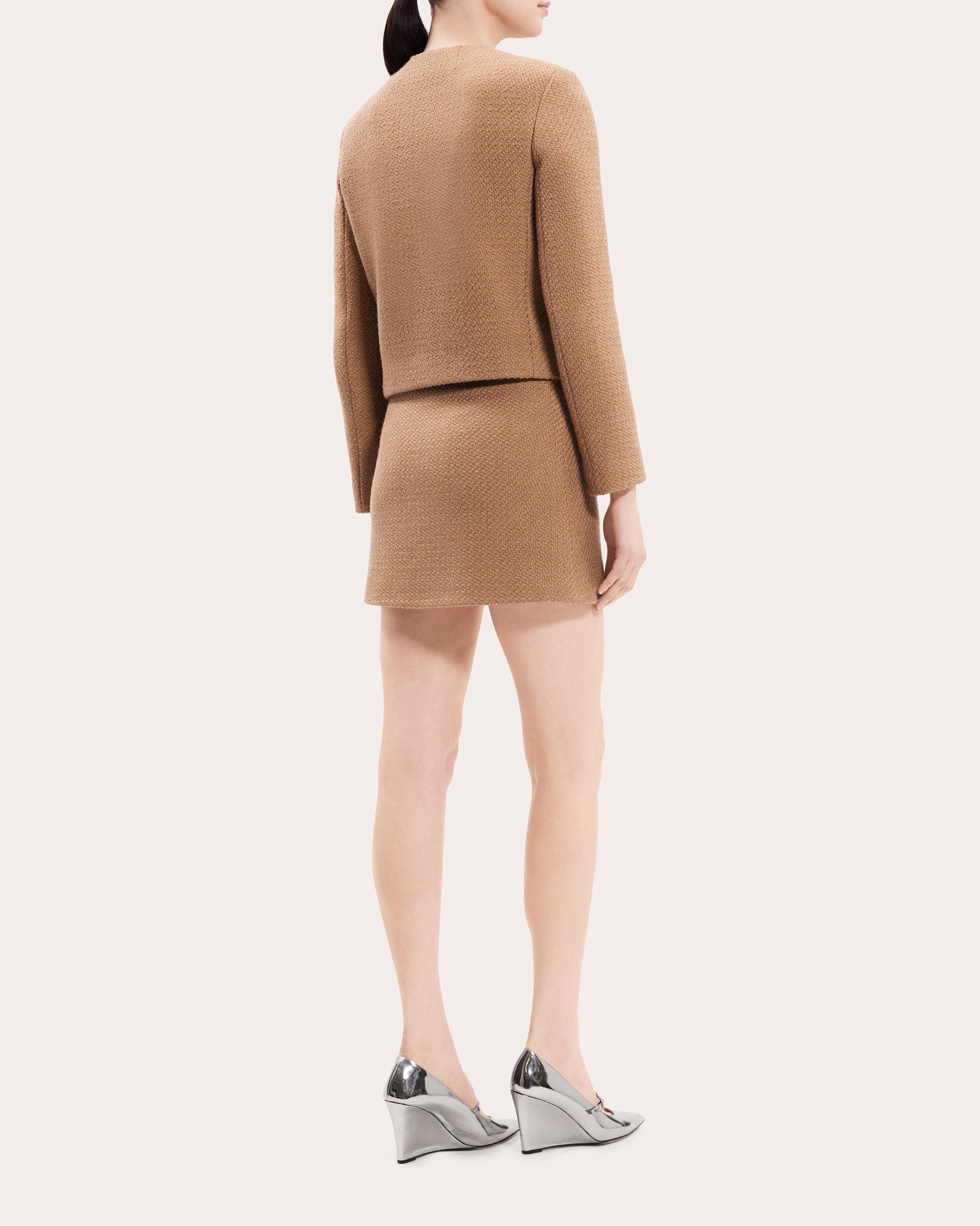 Tweed High-Waist Mini Skirt