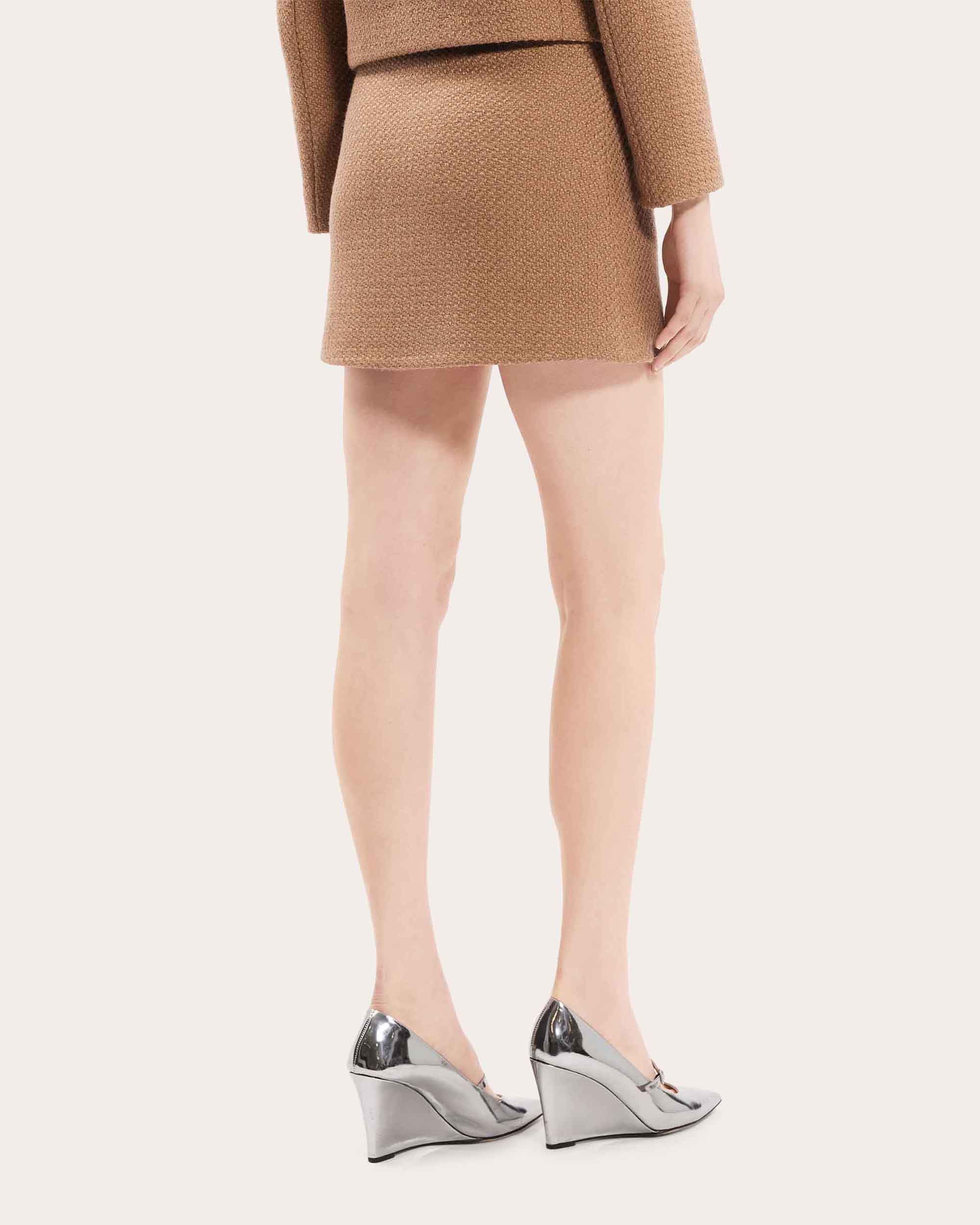 Tweed High-Waist Mini Skirt
