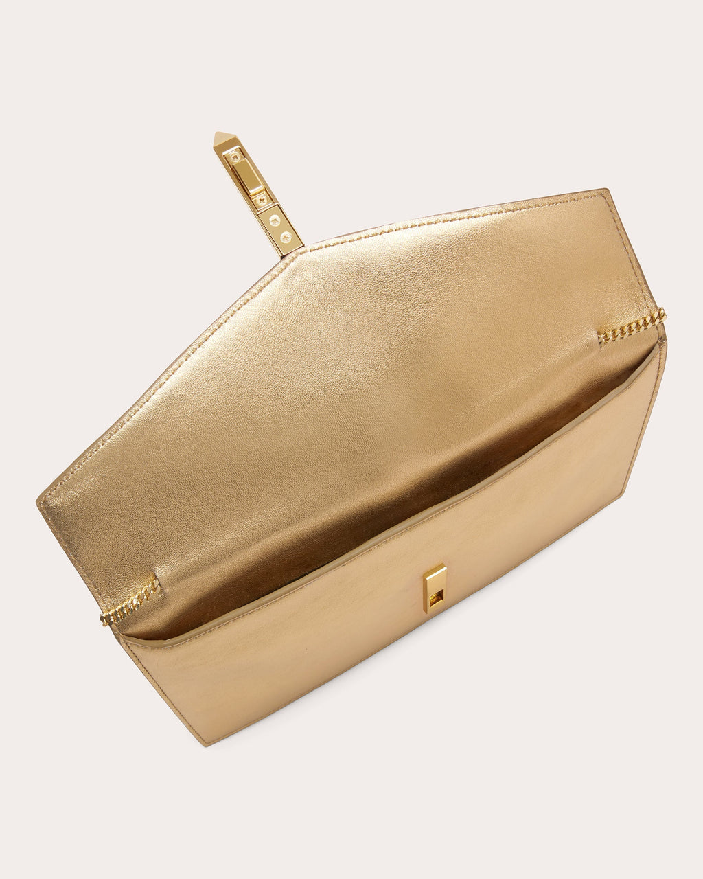 Tokyo Metallic Leather Clutch