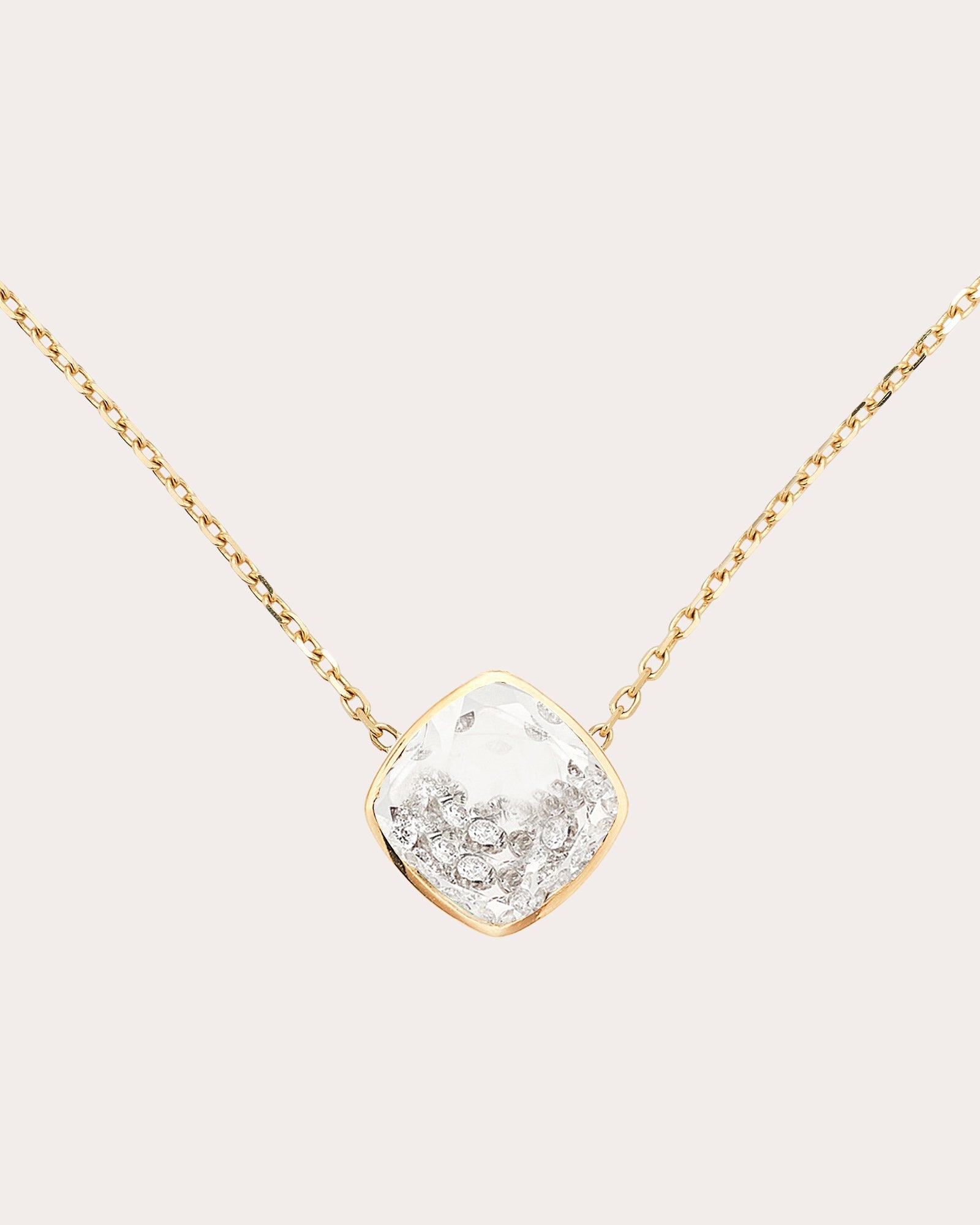 Naipe 18K Gold Diamond Shaker Pendant Necklace