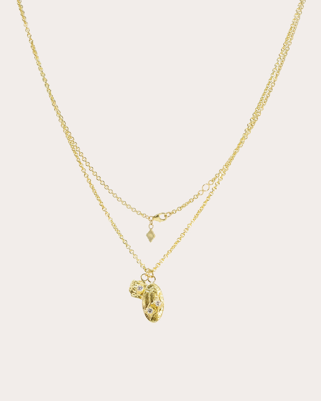 Artifact 18K Gold Diamond Coin Pendant Necklace