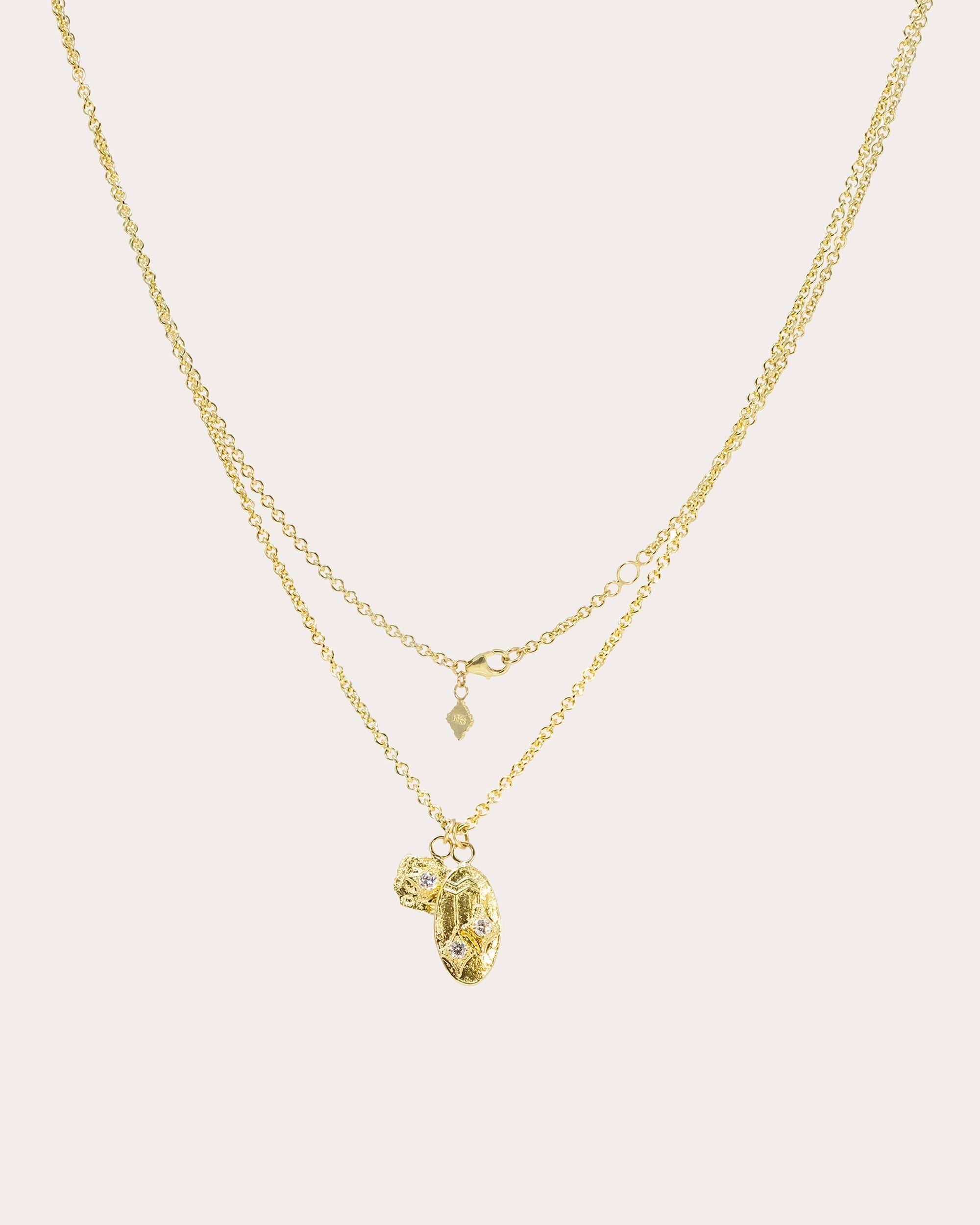 Artifact 18K Gold Diamond Coin Pendant Necklace