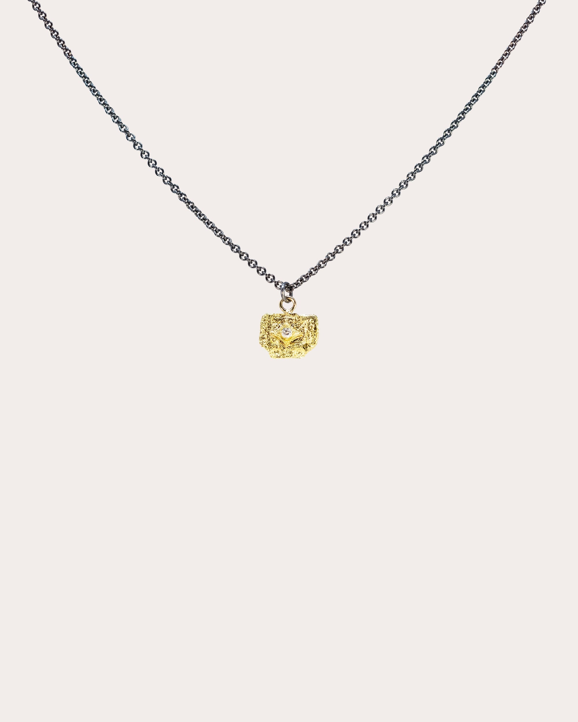 Artifact 18K Gold Diamond Coin Pendant Necklace