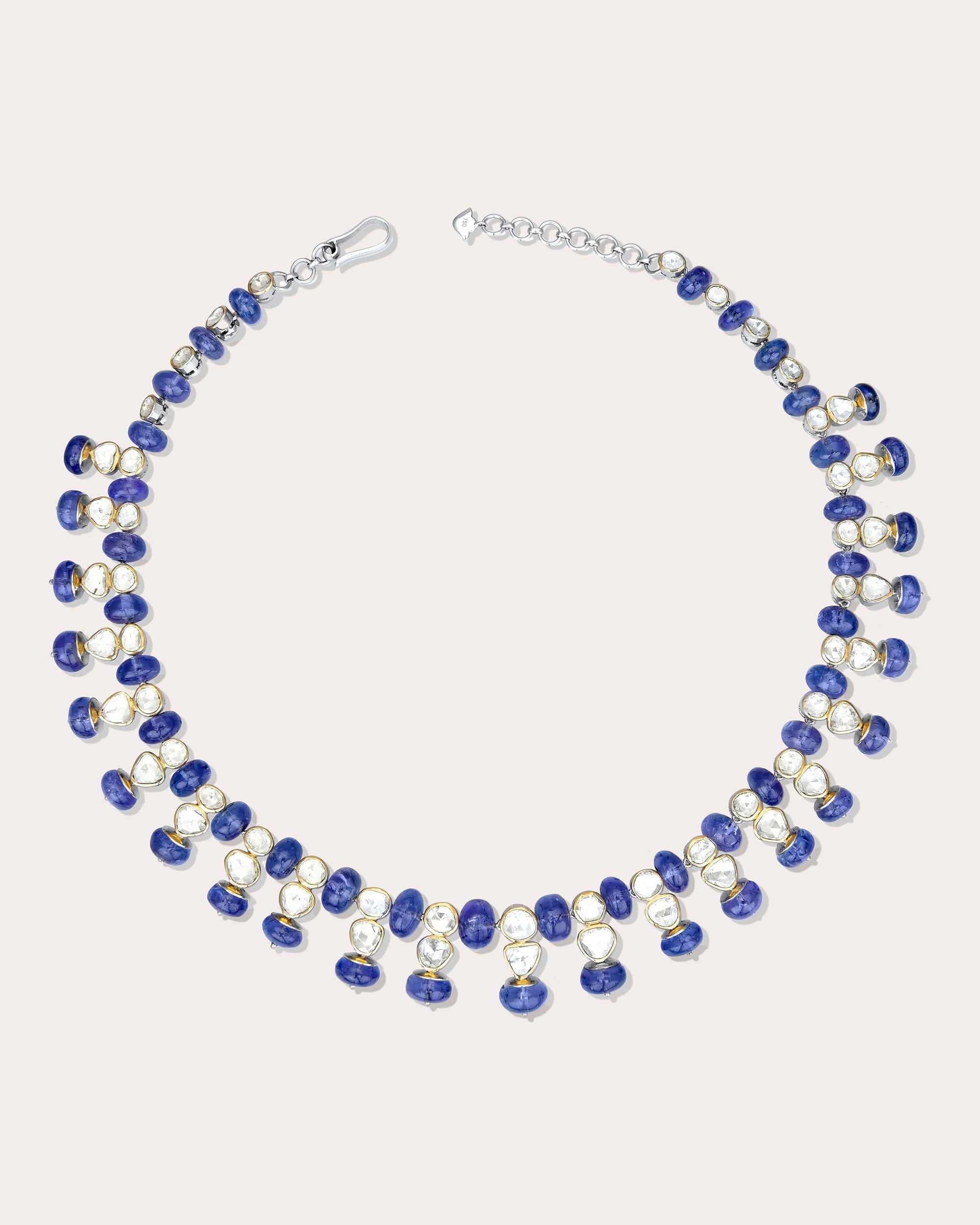 Tanzanite & Diamond Bahaar Necklace