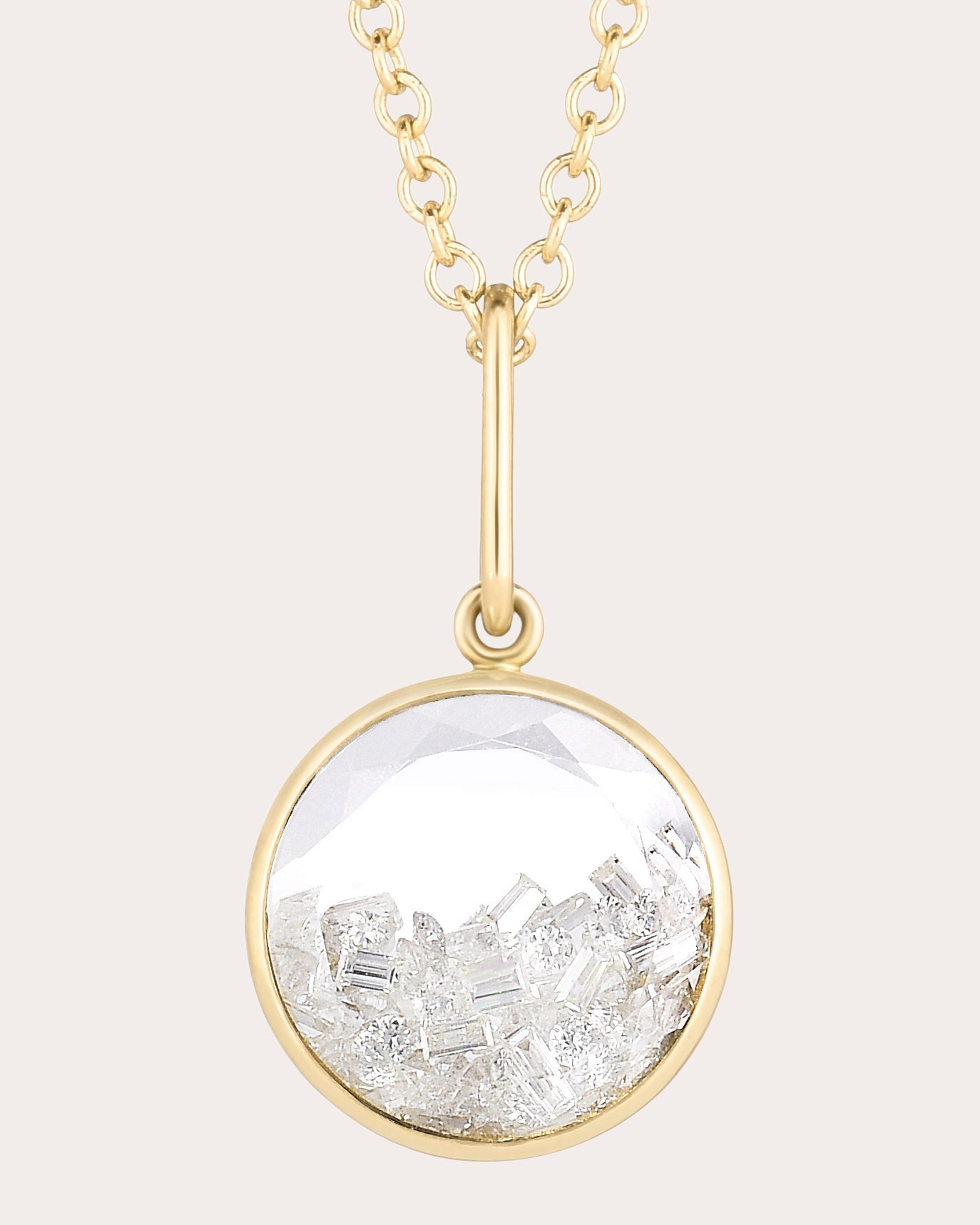 Core 12 18K Gold Diamond Shaker Pendant Necklace
