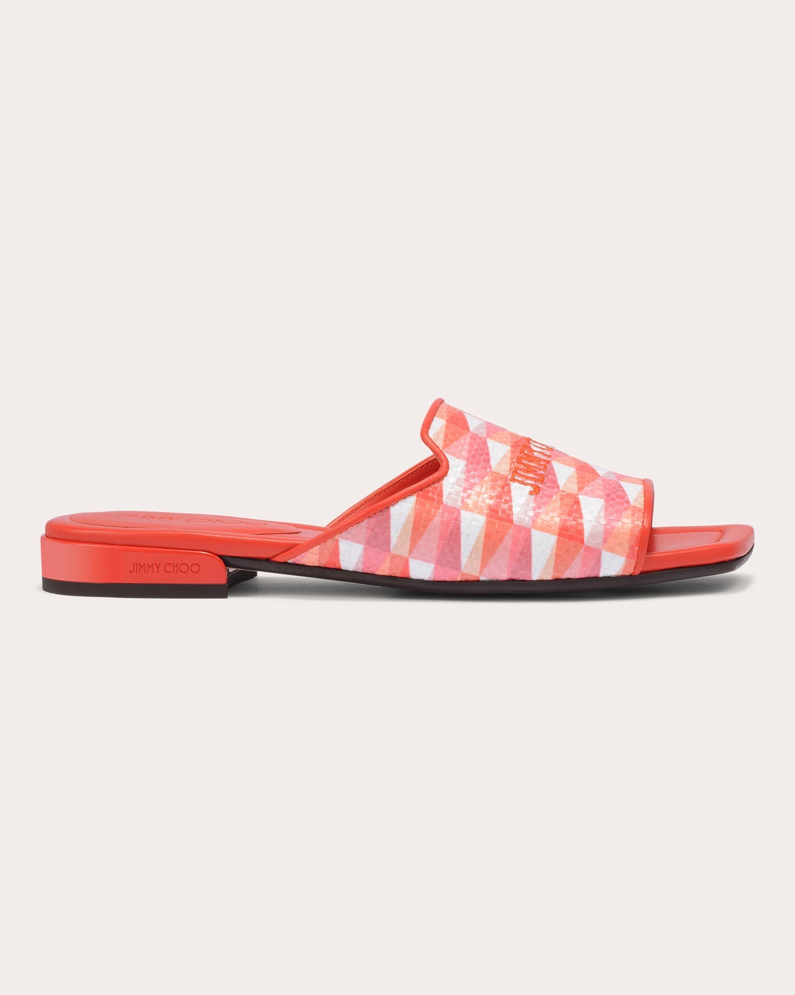 Nako Embroidered Printed Leather Sandal