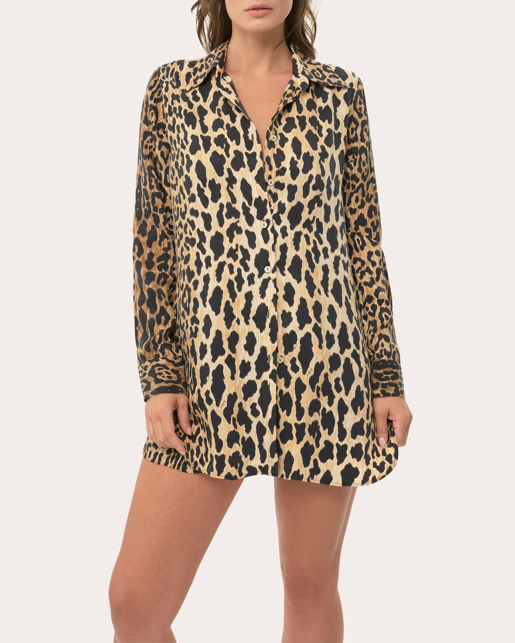 Printed Satin Shirt