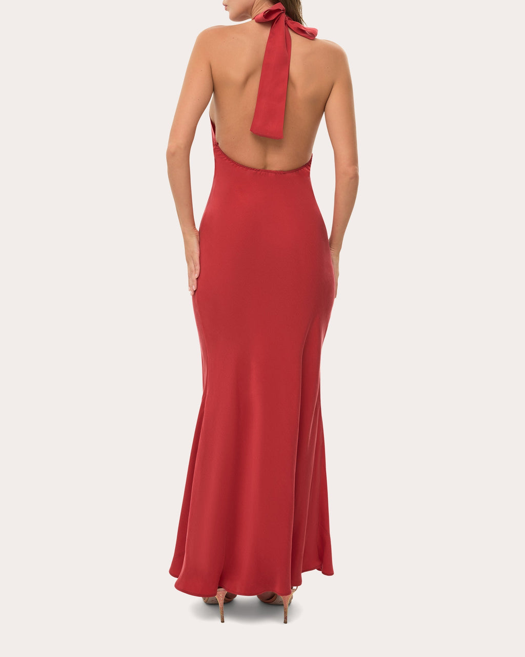 Cilla Convertible Washed Satin Maxi Dress