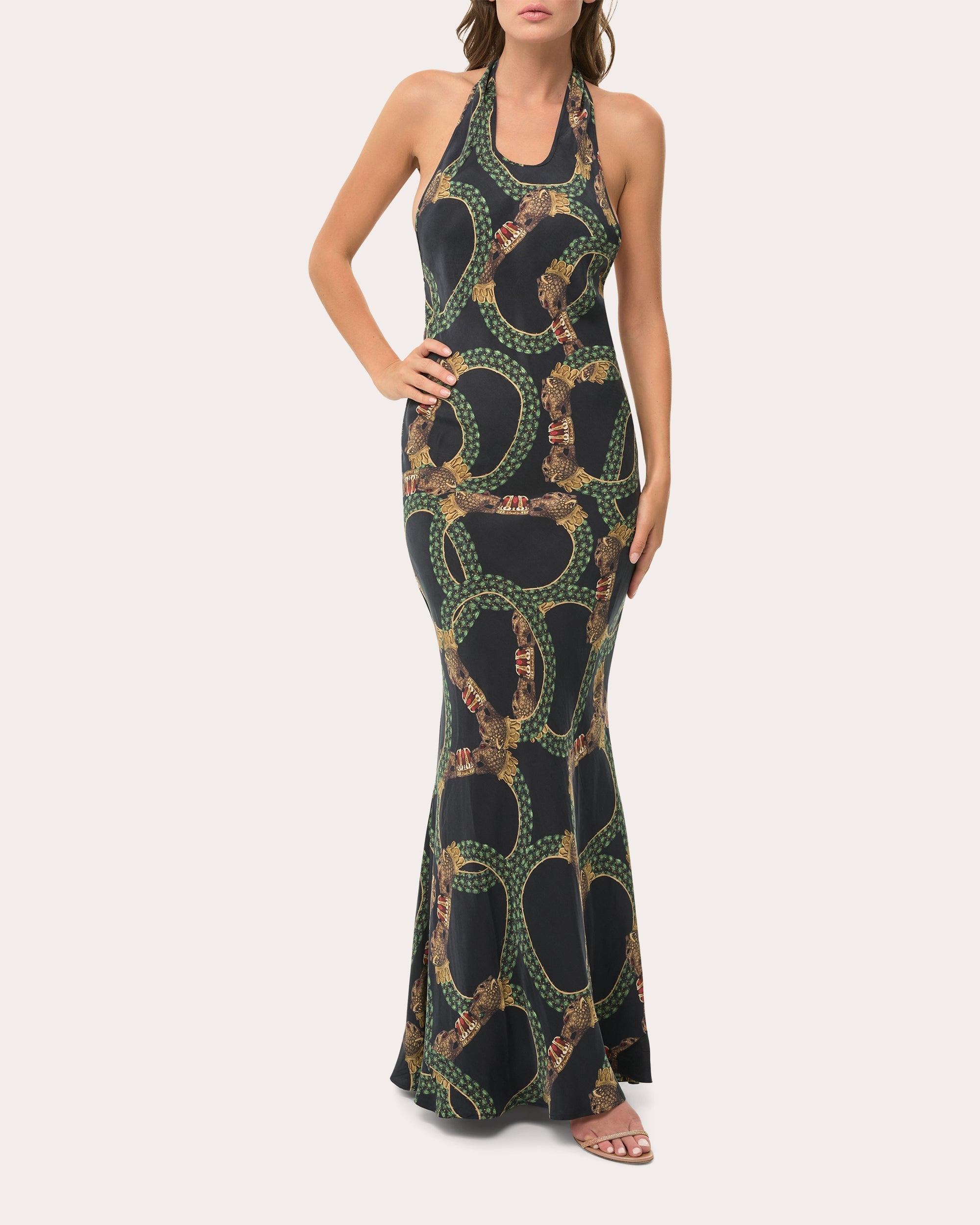 Cilla Convertible Washed Satin Maxi Dress